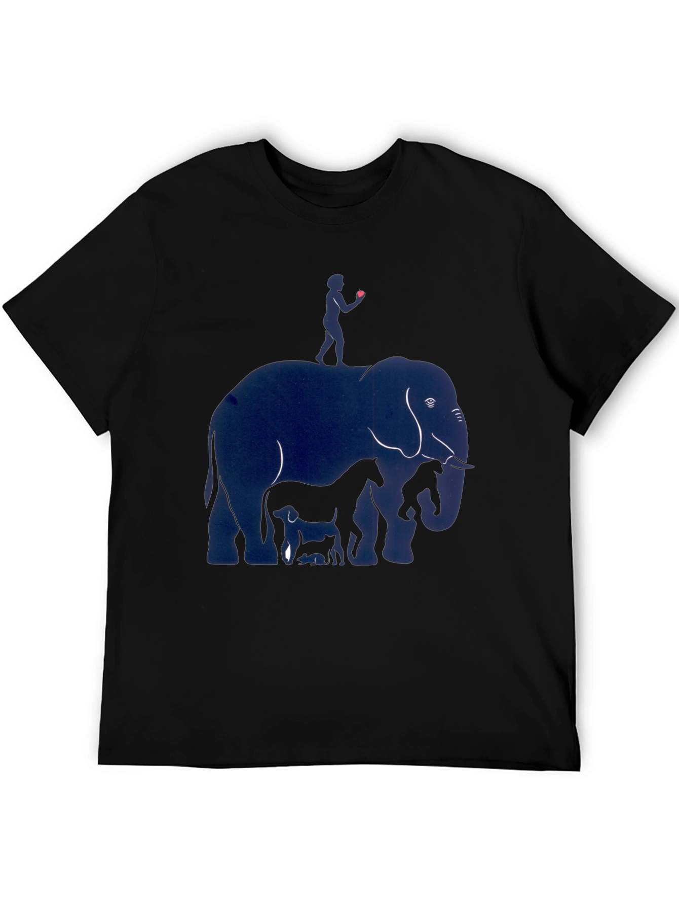 Elephant & Friends Graphic Print Mens T-Shirt