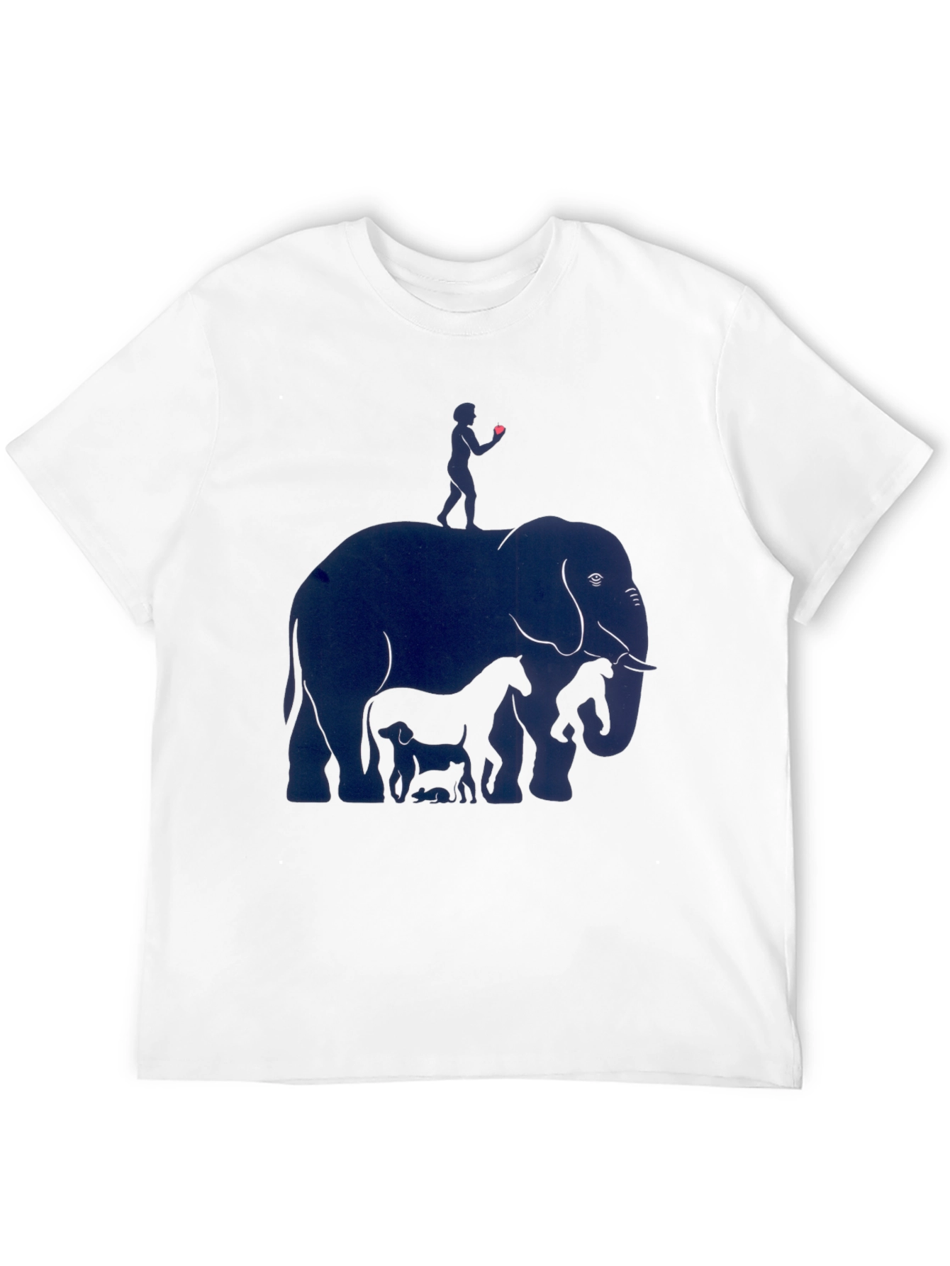 Elephant & Friends Graphic Print Mens T-Shirt