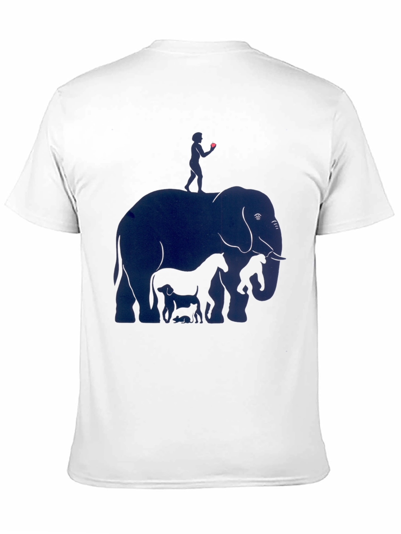 Elephant & Friends Graphic Print Mens T-Shirt