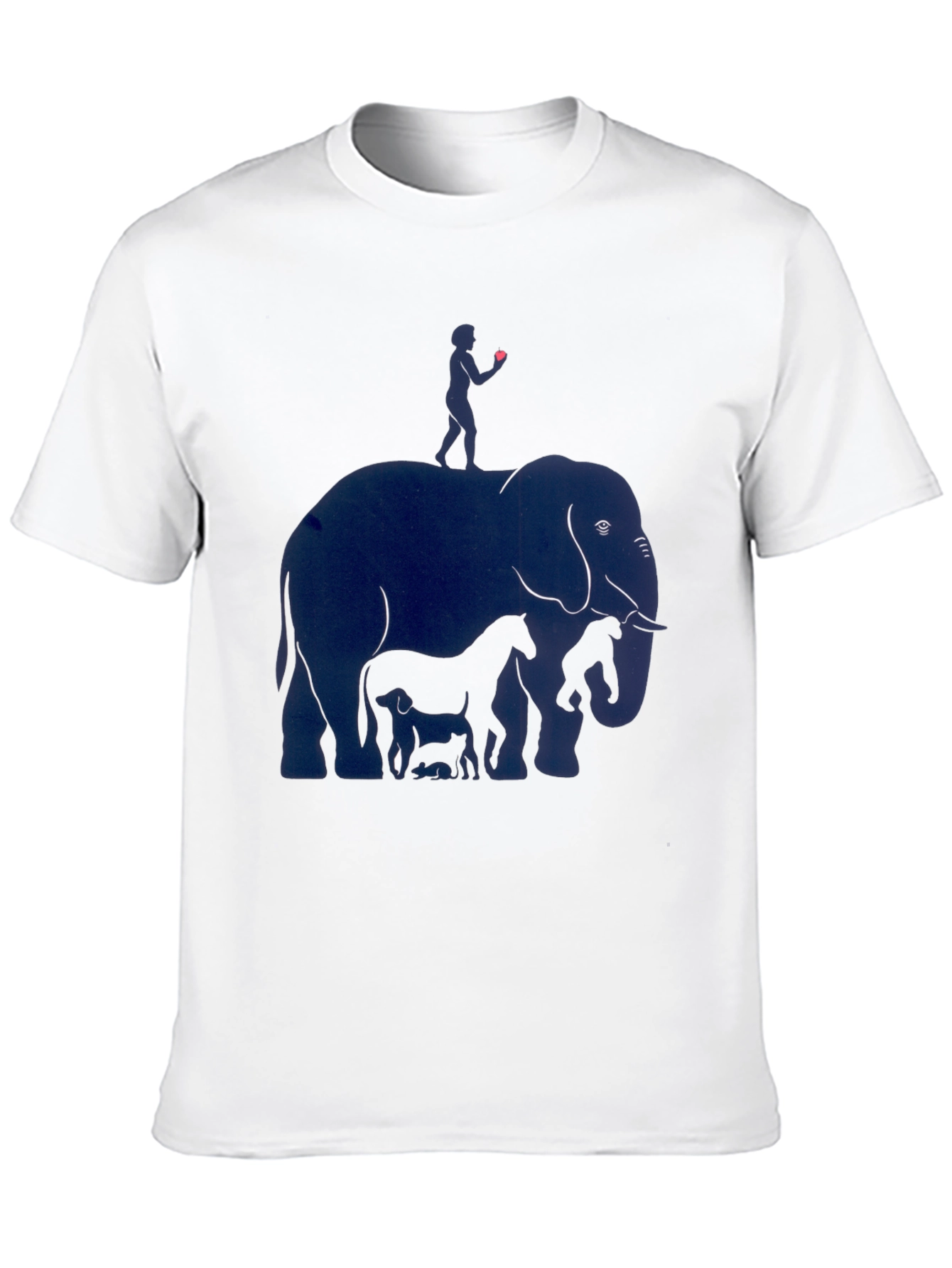 Elephant & Friends Graphic Print Mens T-Shirt