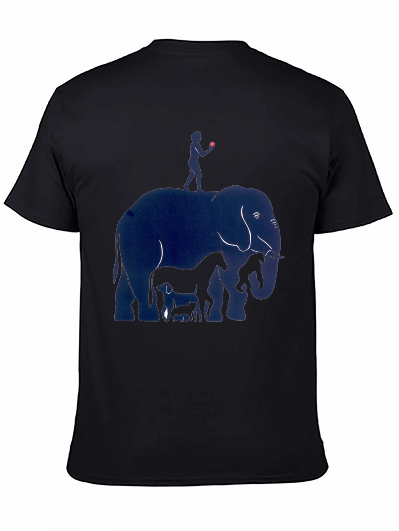 Elephant & Friends Graphic Print Mens T-Shirt