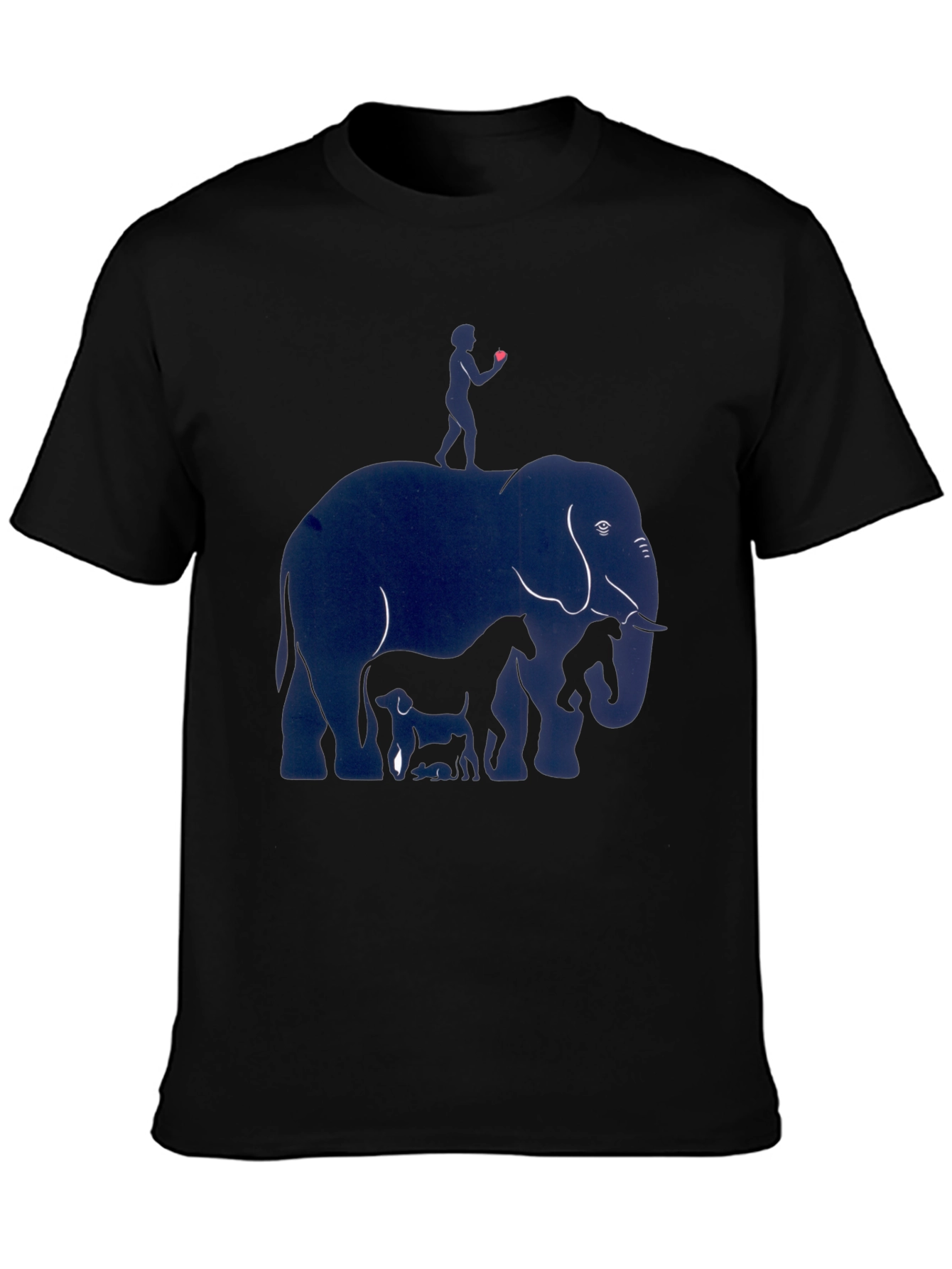 Elephant & Friends Graphic Print Mens T-Shirt