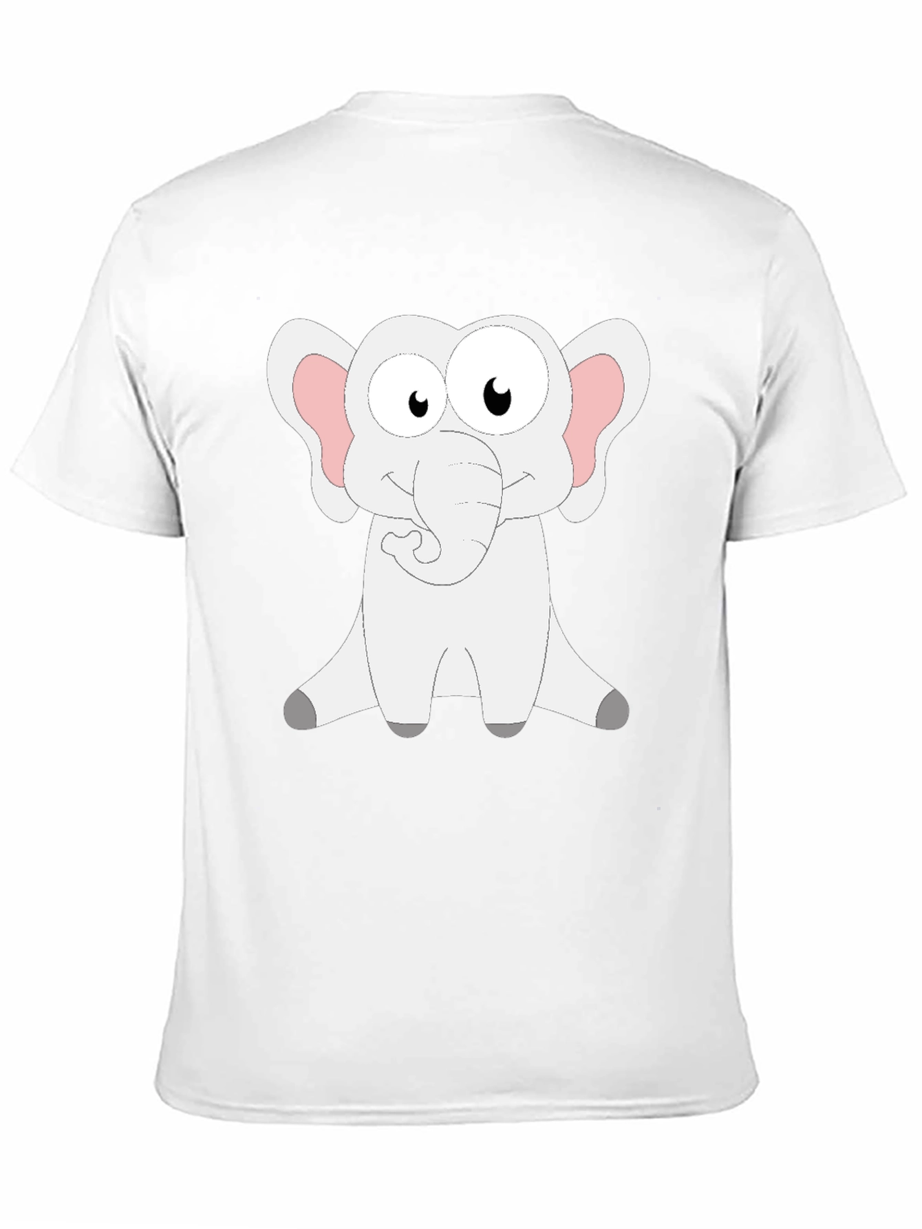 Cute Cartoon Elephant Graphic T-Shirt