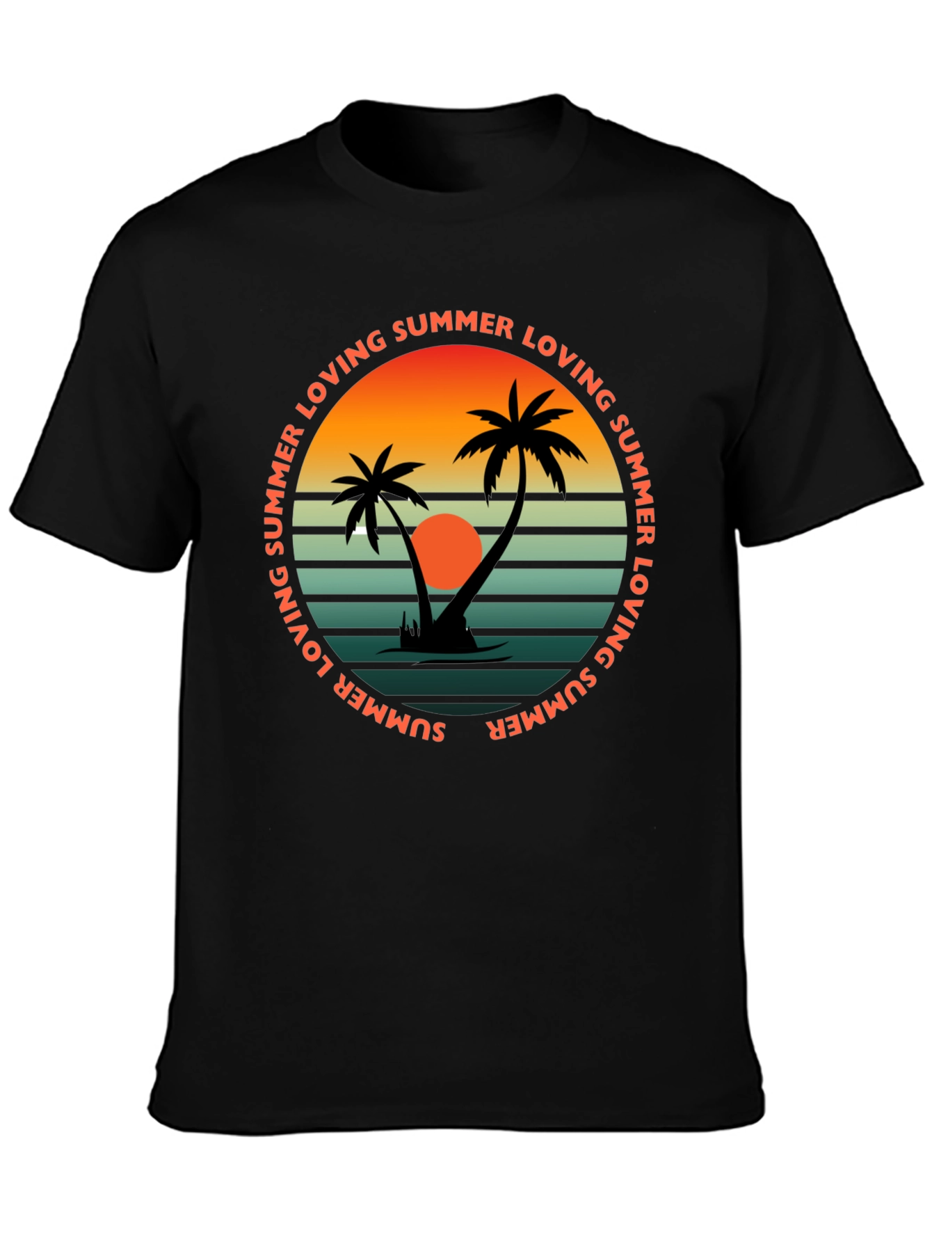 Summer Loving Graphic Tee - Retro Beach Vibes