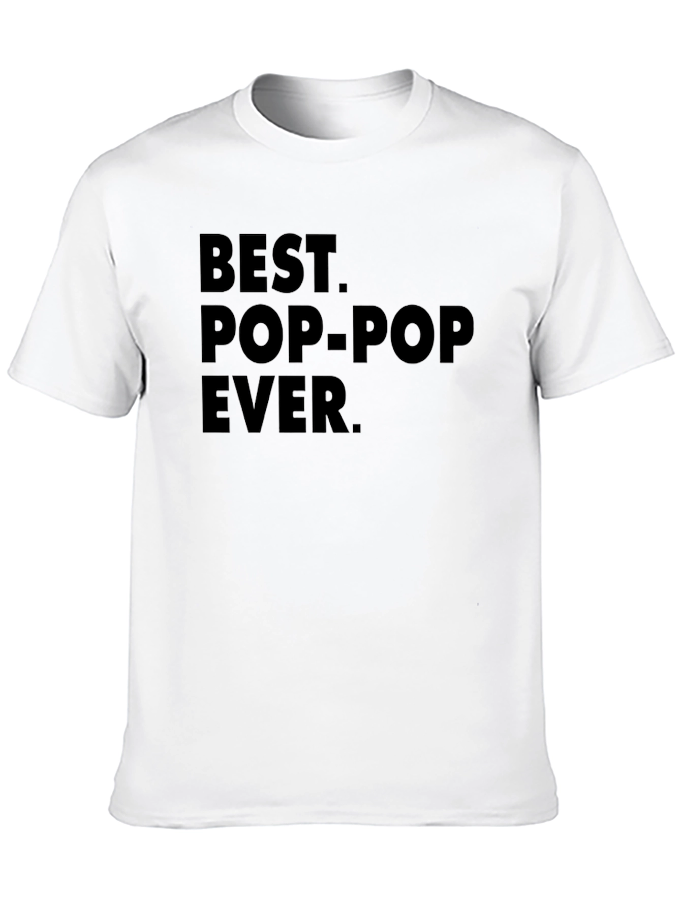 Best Pop-Pop Ever Black Graphic T-Shirt