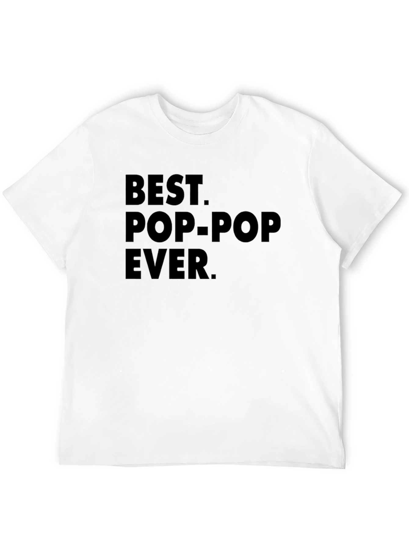 Best Pop-Pop Ever Black Graphic T-Shirt