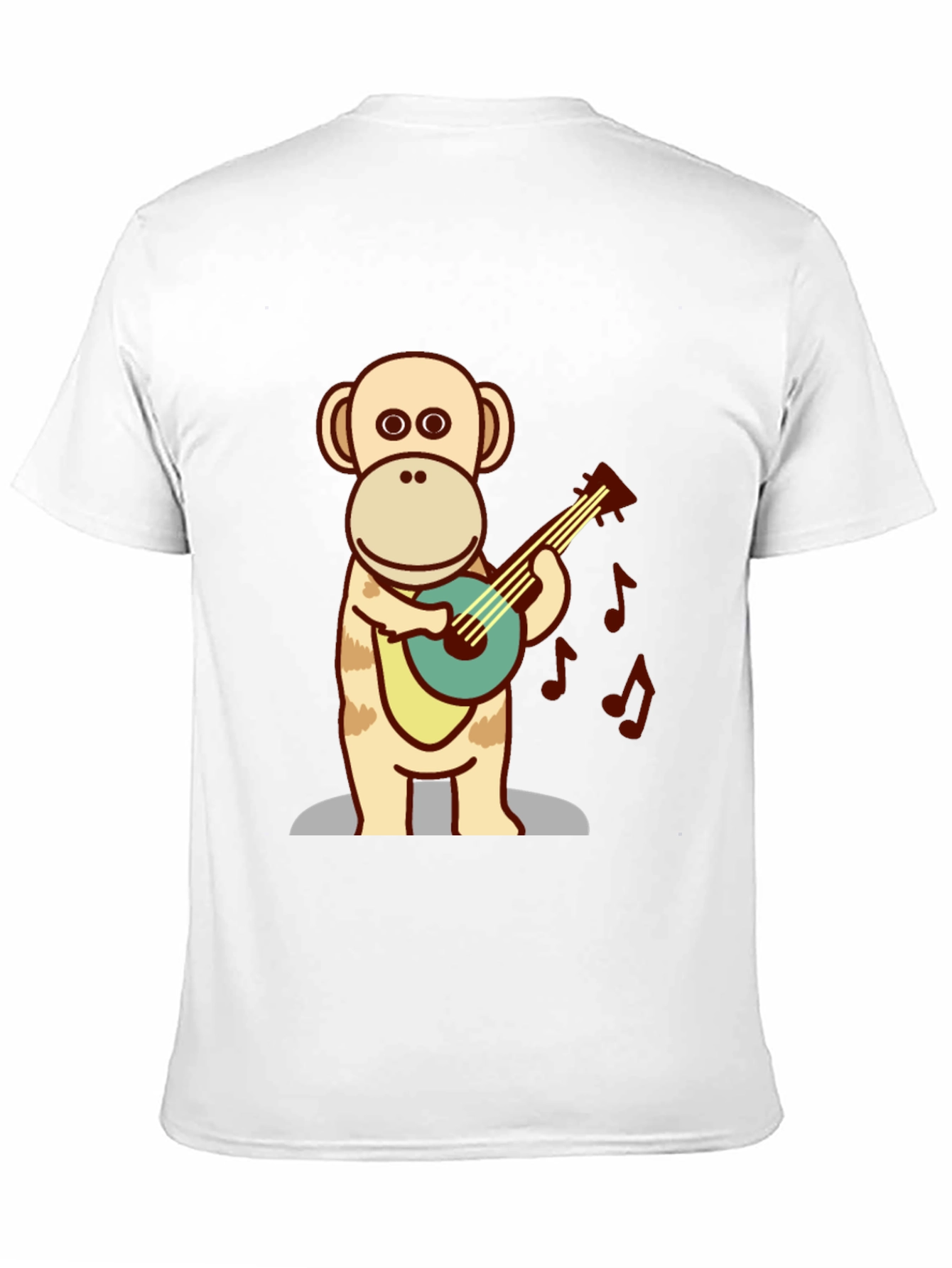 Monkey Guitarist T-Shirt - Fun Cartoon Design