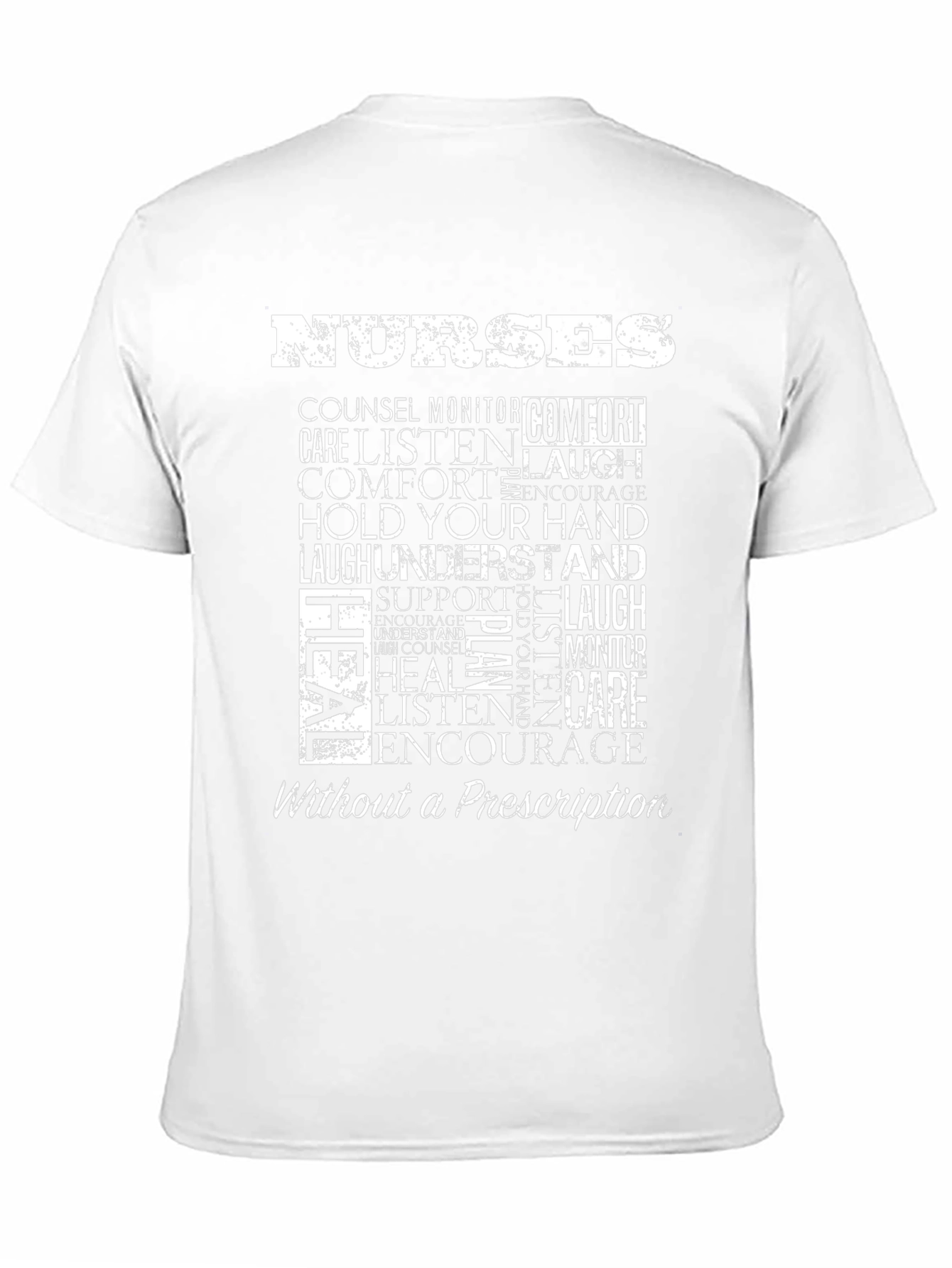 Nurses Word Art Graphic T-Shirt