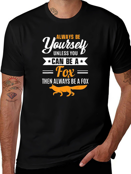 Always Be Yourself Fox T-Shirt - Novelty Graphic Tee