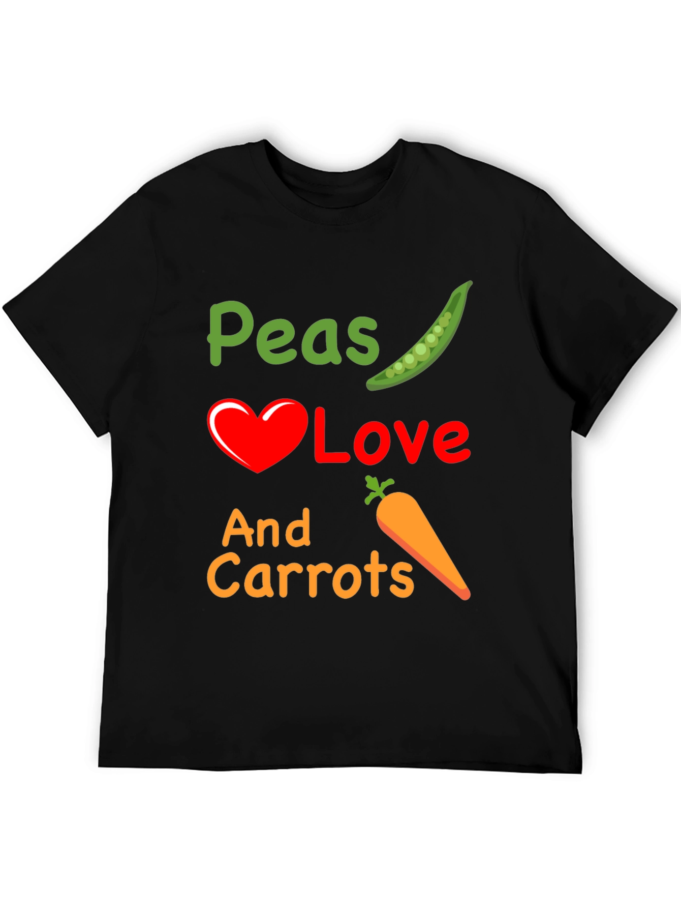 Peas Love And Carrots Graphic T-Shirt