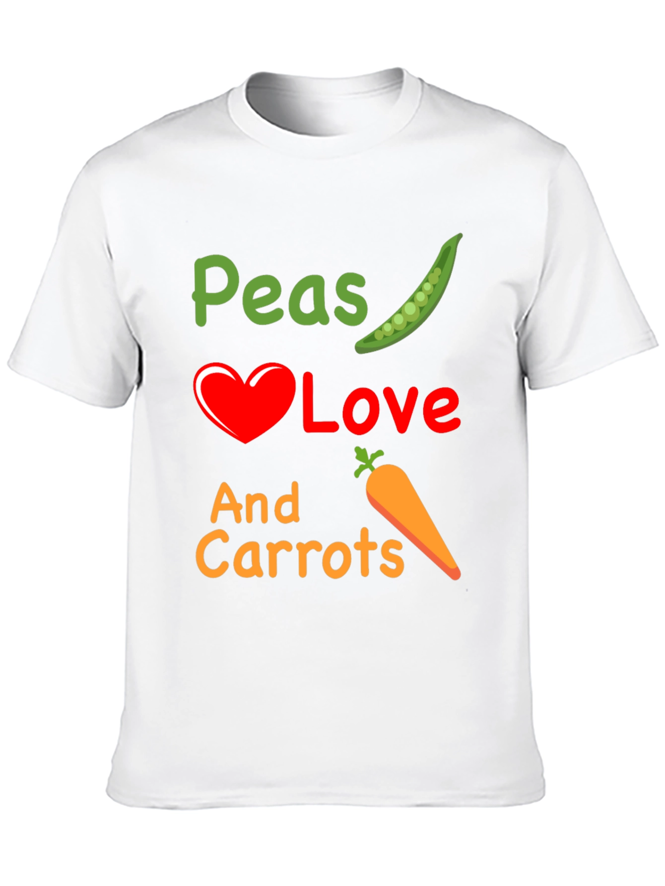 Peas Love And Carrots Graphic T-Shirt
