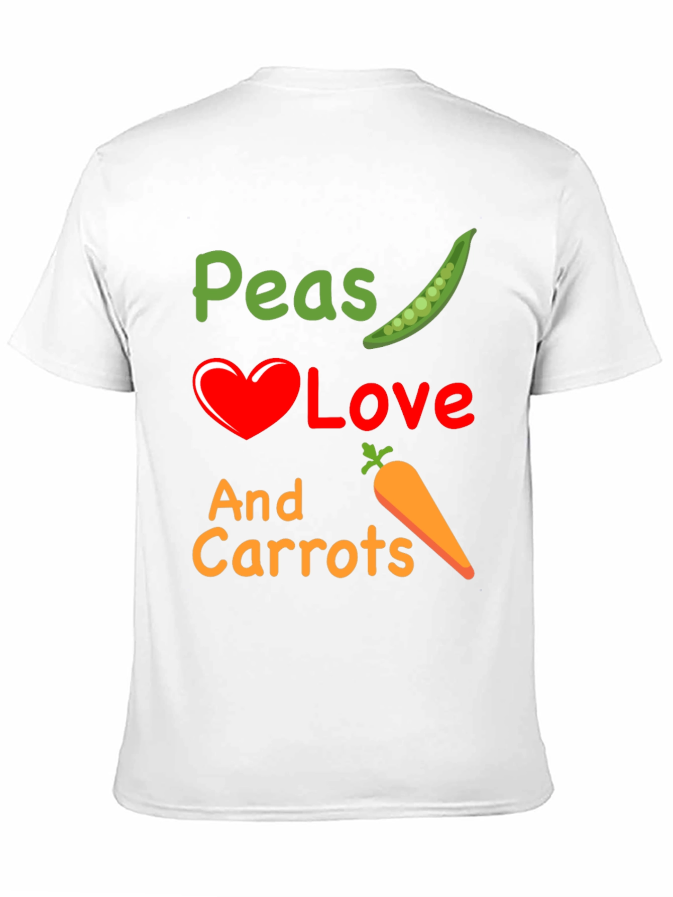 Peas Love And Carrots Graphic T-Shirt