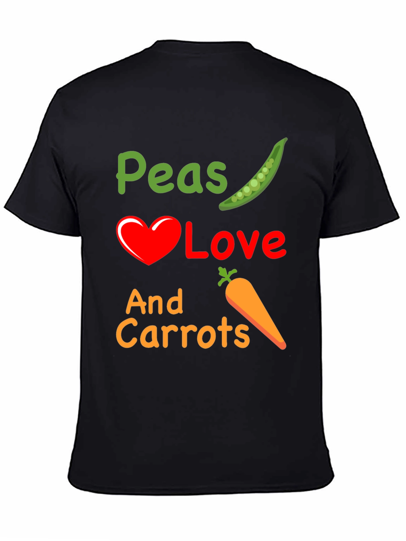 Peas Love And Carrots Graphic T-Shirt