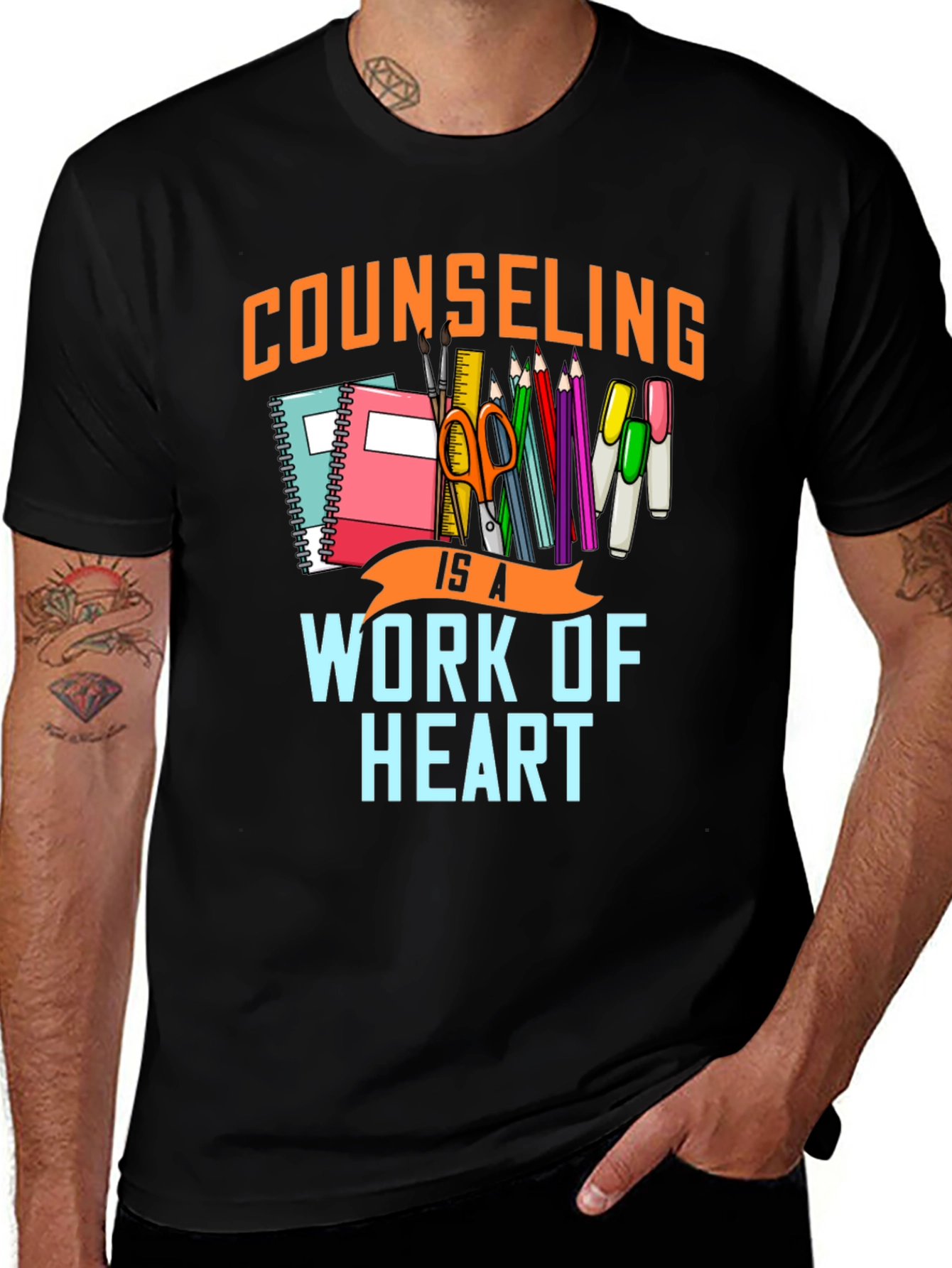 Counseling is a Work of Heart Graphic Tee