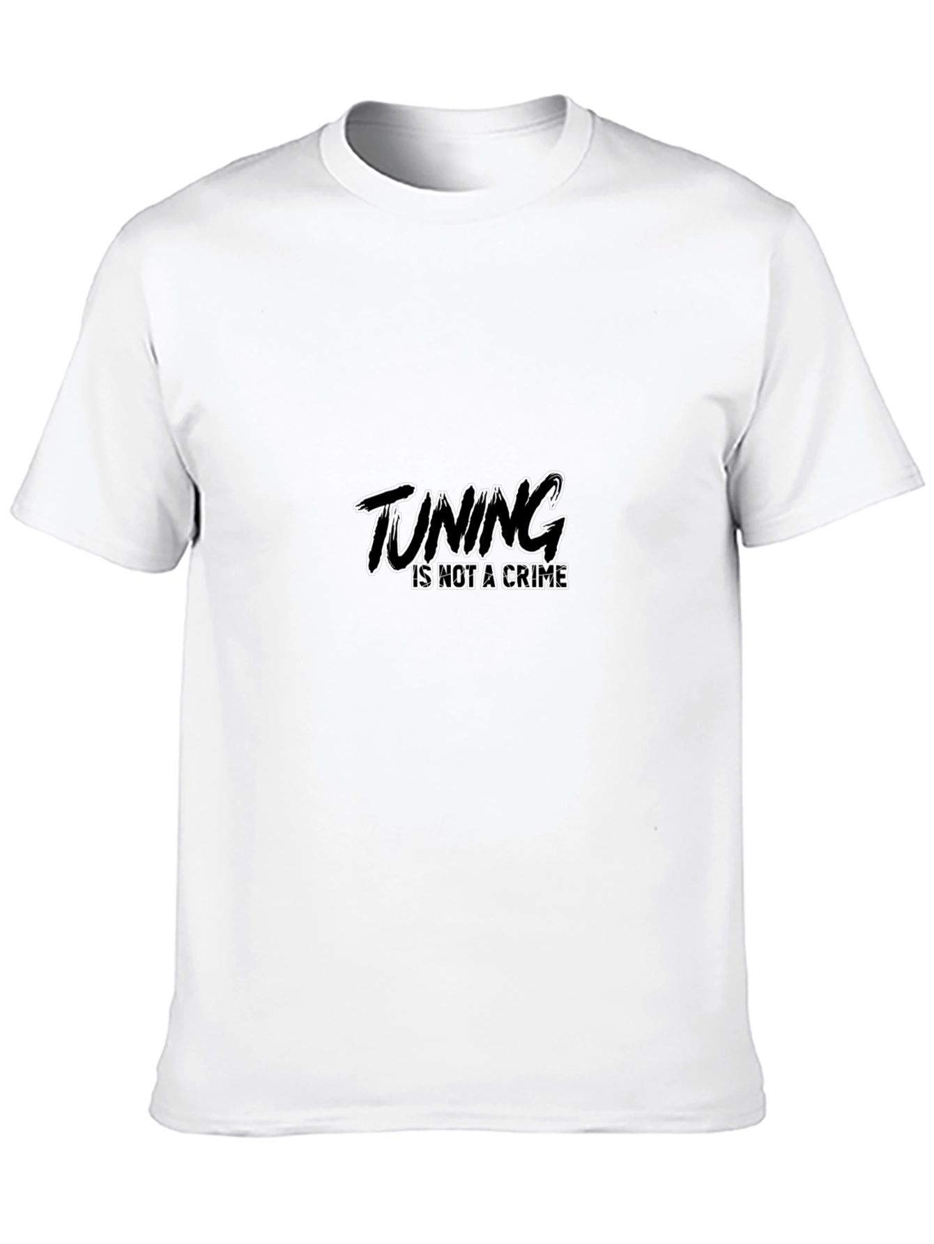 Tuning Is Not A Crime Black Graphic Tee