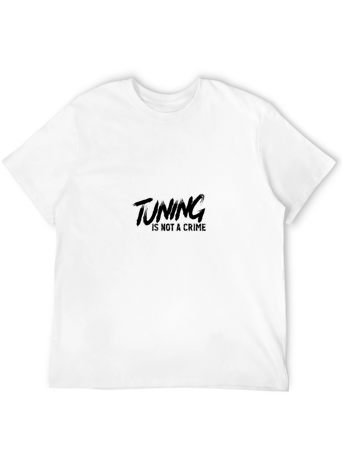 Tuning Is Not A Crime Black Graphic Tee