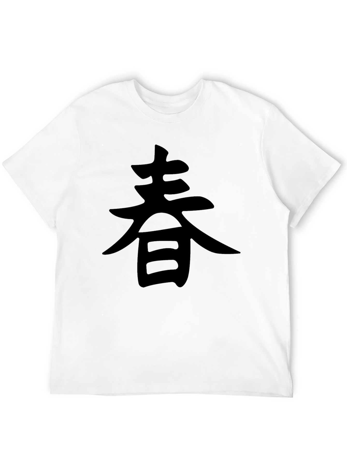 Spring Kanji T-Shirt - Black Graphic Tee
