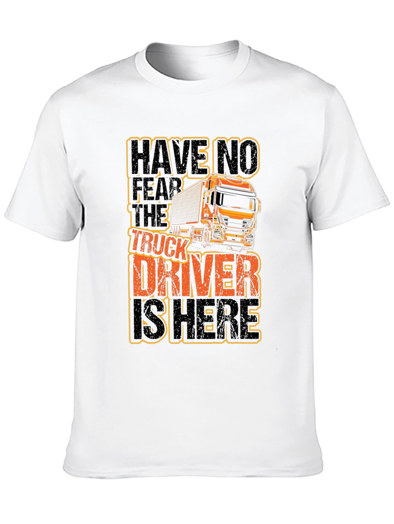 Truck Driver Graphic T-Shirt - Black Cotton Tee