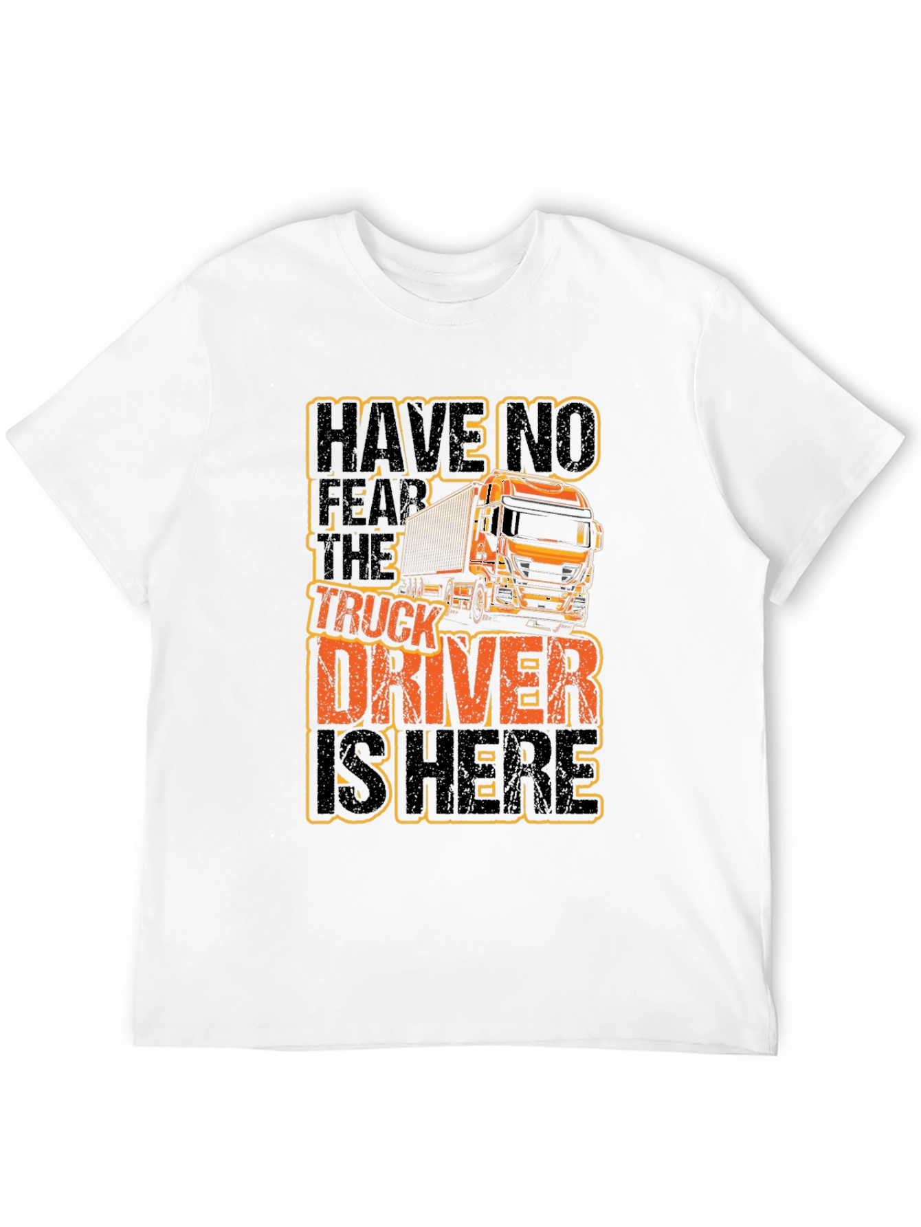 Truck Driver Graphic T-Shirt - Black Cotton Tee