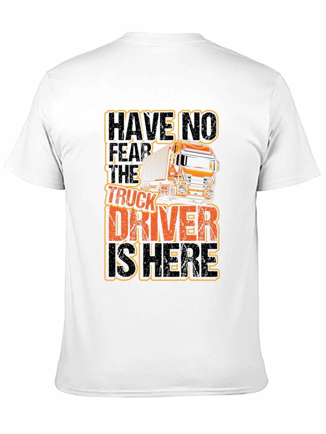 Truck Driver Graphic T-Shirt - Black Cotton Tee