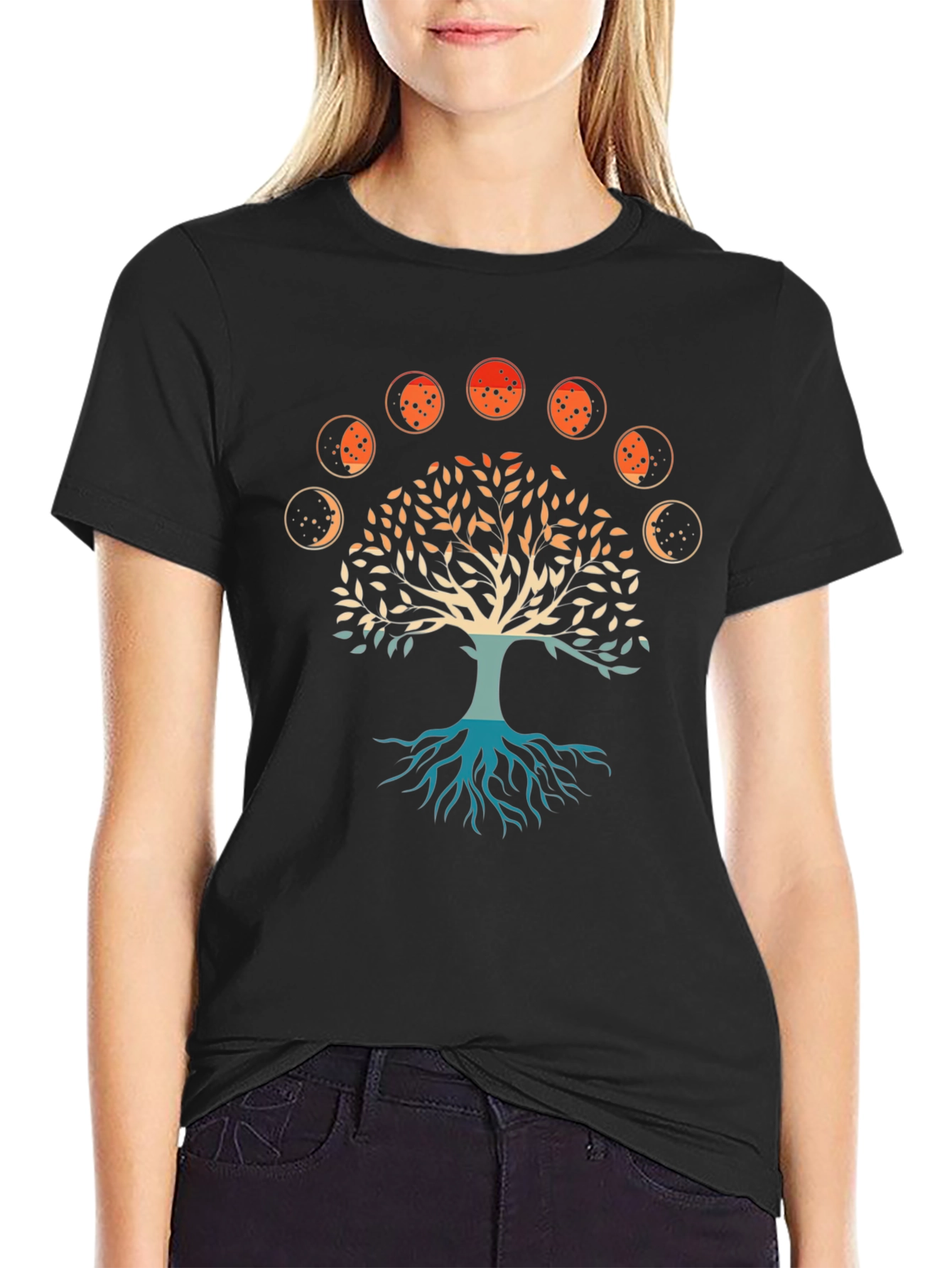 Tree of Life Moon Phases Graphic Tee