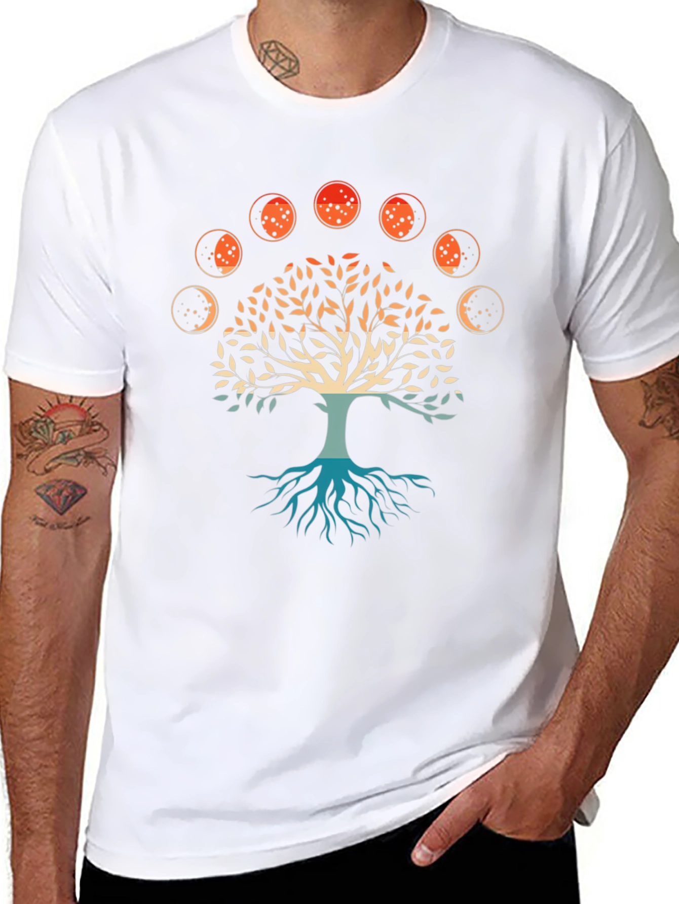 Tree of Life Moon Phases Graphic Tee
