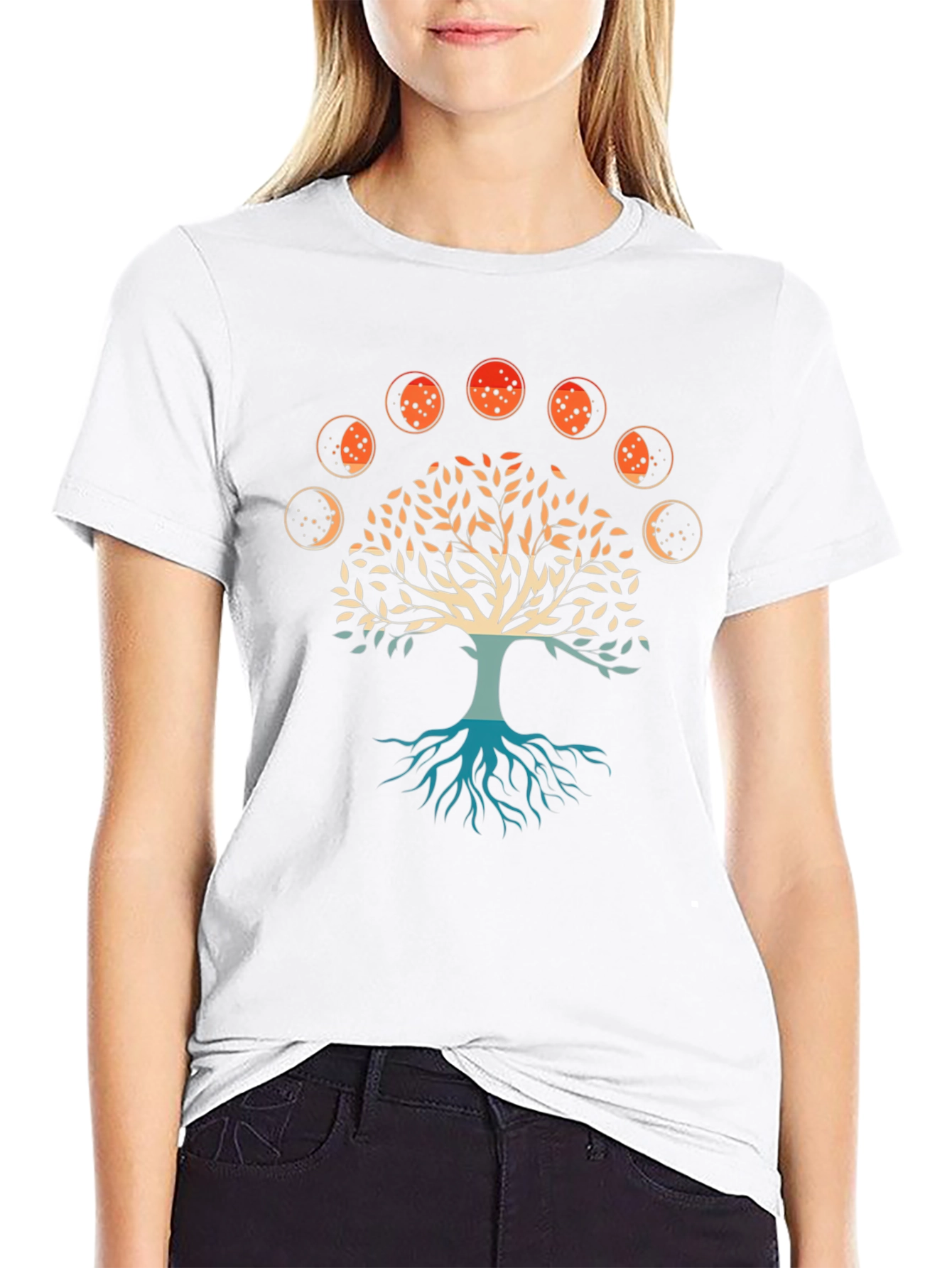 Tree of Life Moon Phases Graphic Tee