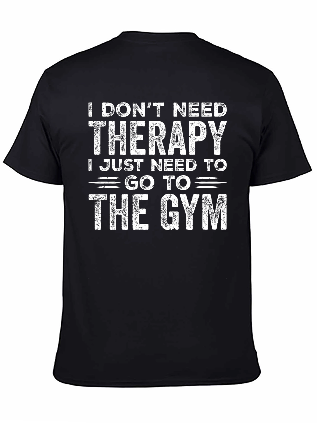 Therapy Gym Black Graphic T-Shirt