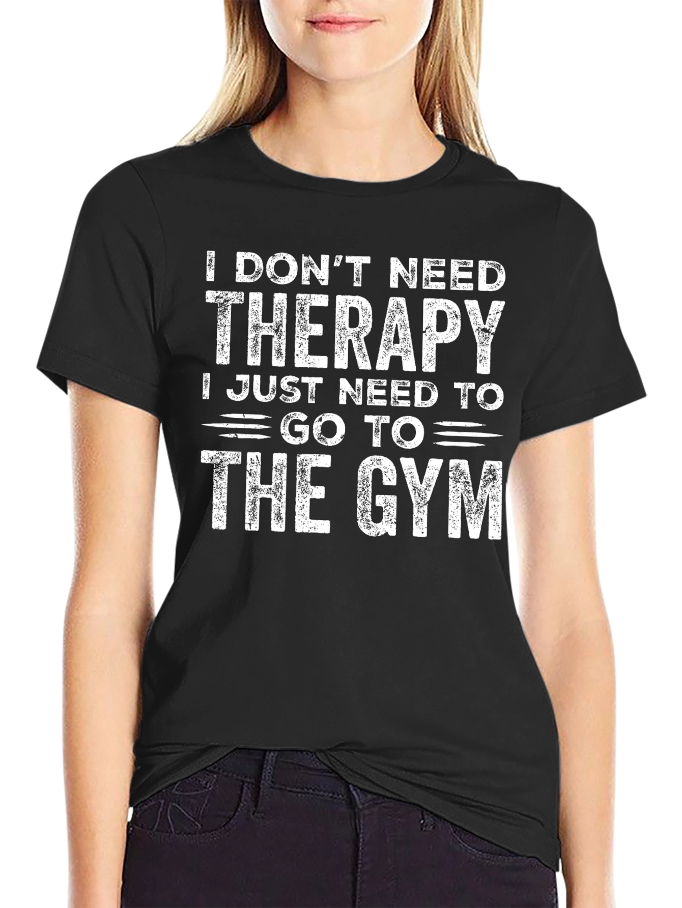 Therapy Gym Black Graphic T-Shirt