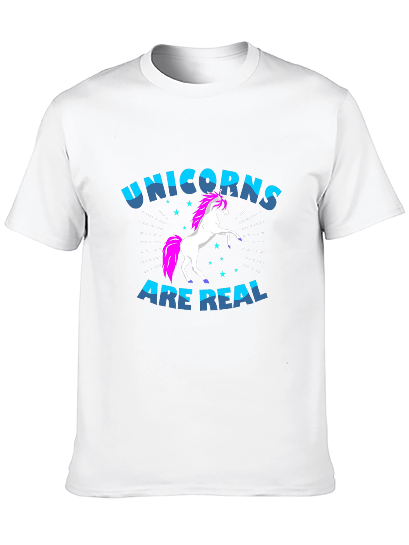 Unicorns Are Real Black Graphic T-Shirt
