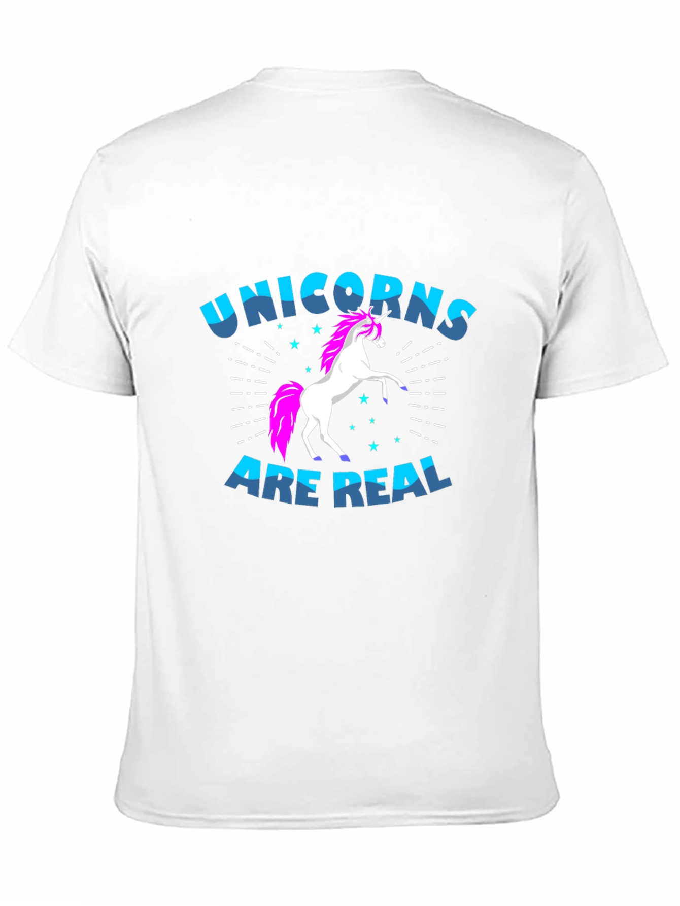 Unicorns Are Real Black Graphic T-Shirt