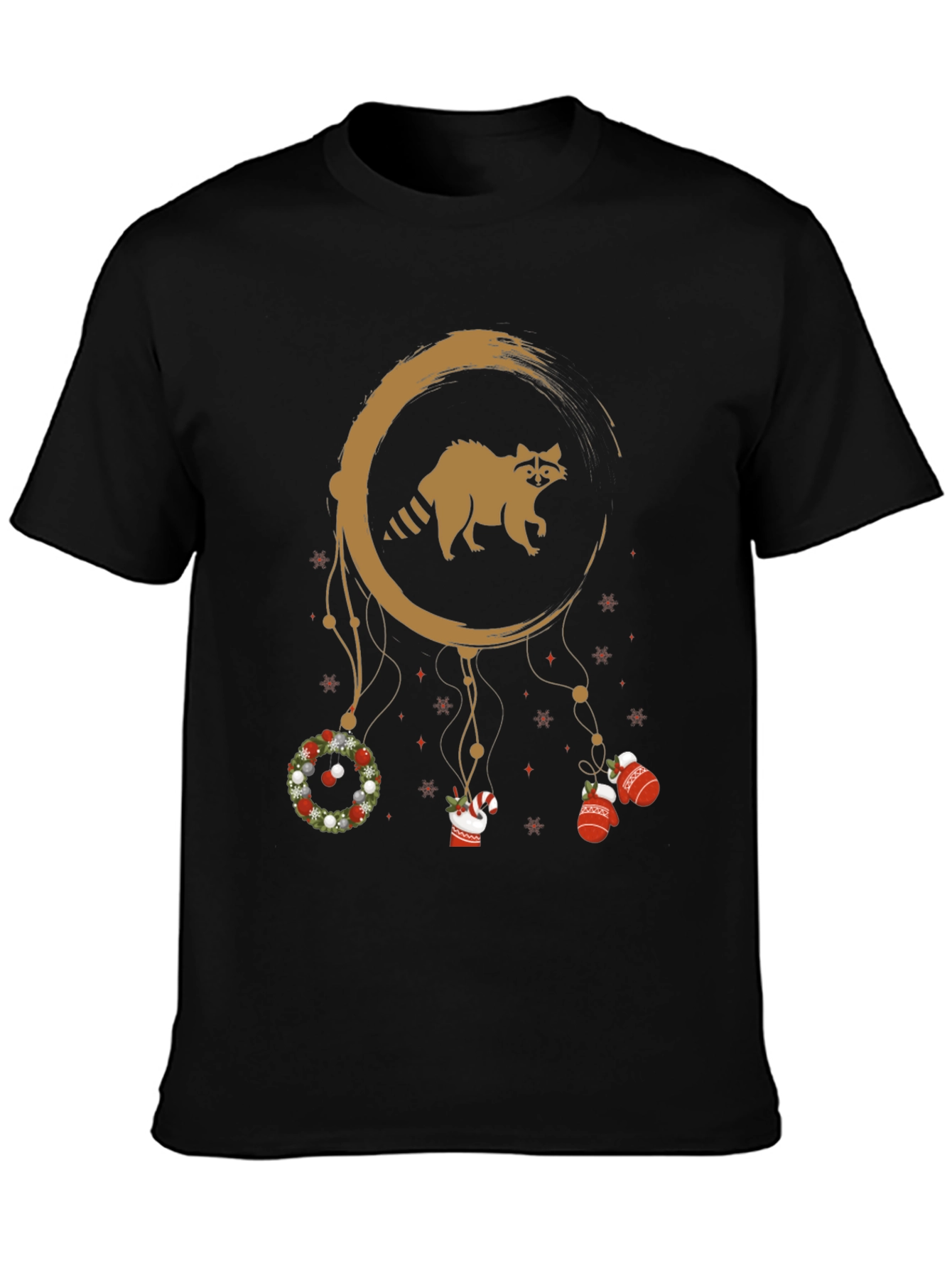 Raccoon Christmas Dreamcatcher T-Shirt