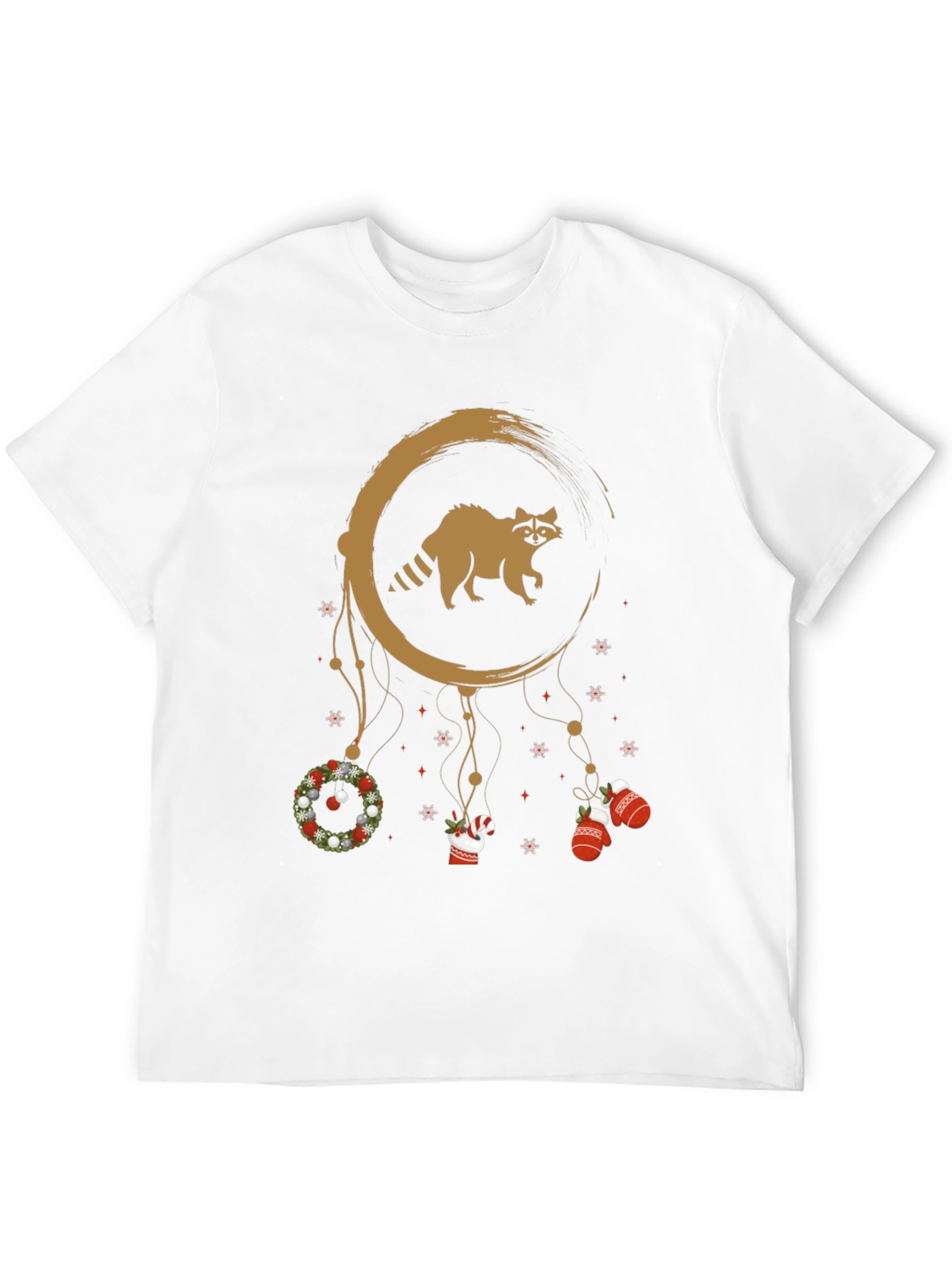 Raccoon Christmas Dreamcatcher T-Shirt