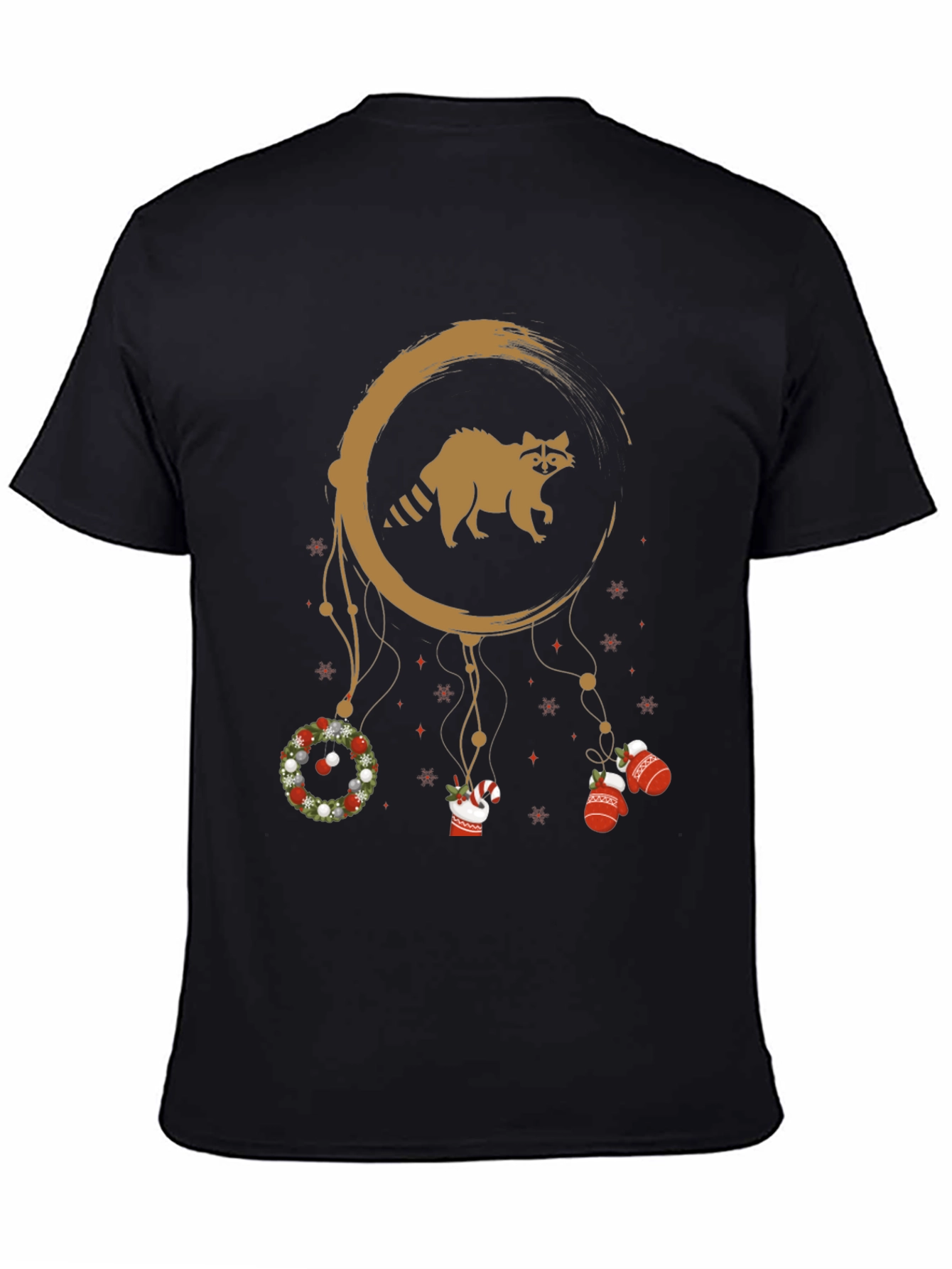 Raccoon Christmas Dreamcatcher T-Shirt