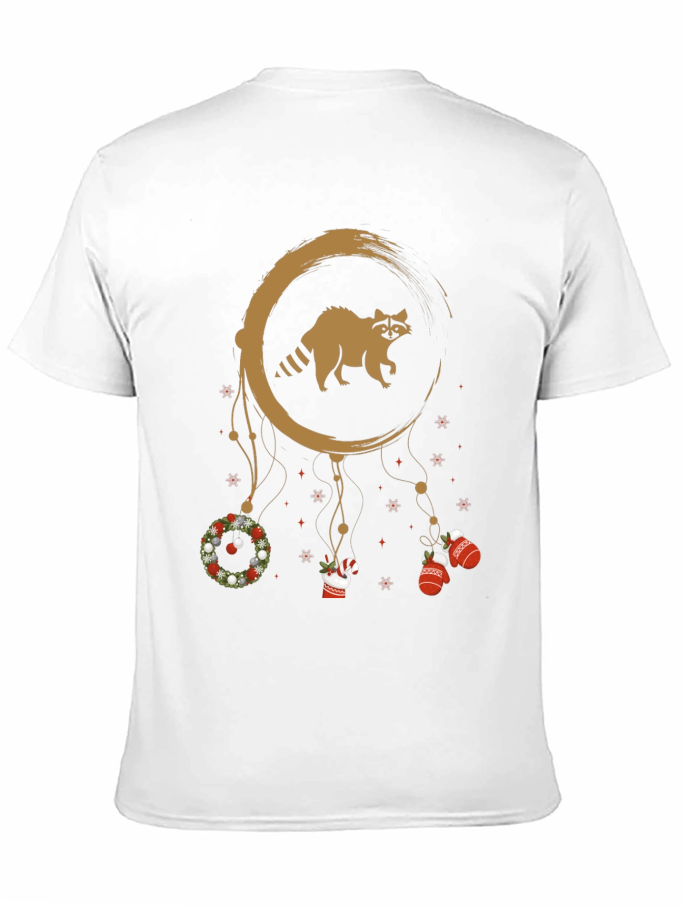 Raccoon Christmas Dreamcatcher T-Shirt