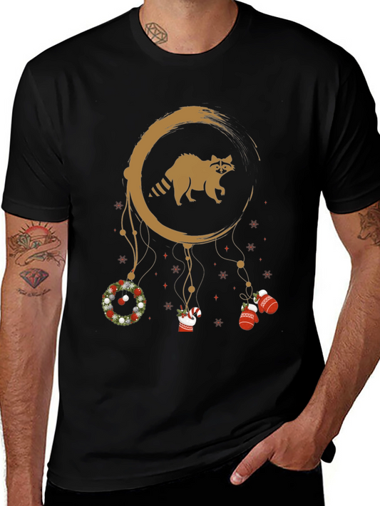 Raccoon Christmas Dreamcatcher T-Shirt