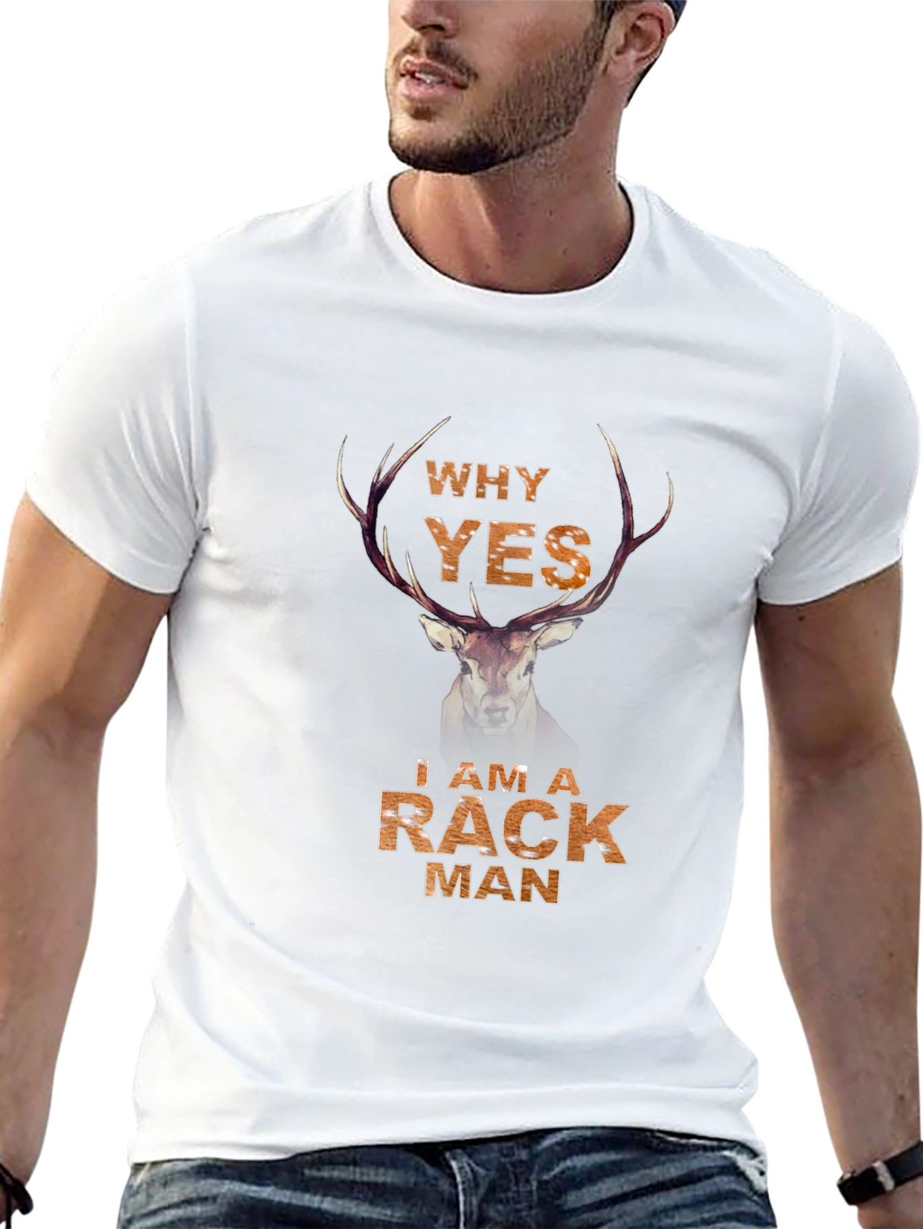 Rack Man Deer T-Shirt - Hunting Apparel