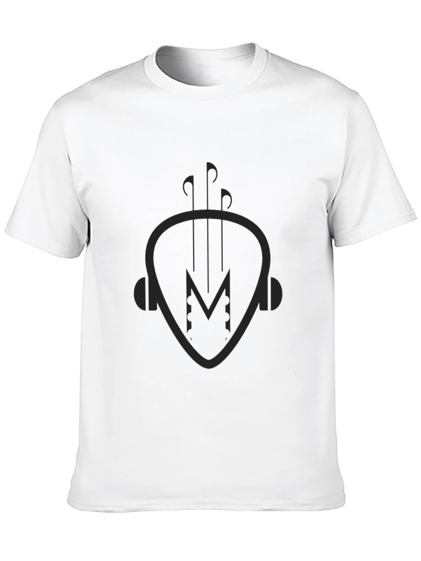 Music Lovers Black Graphic Tee