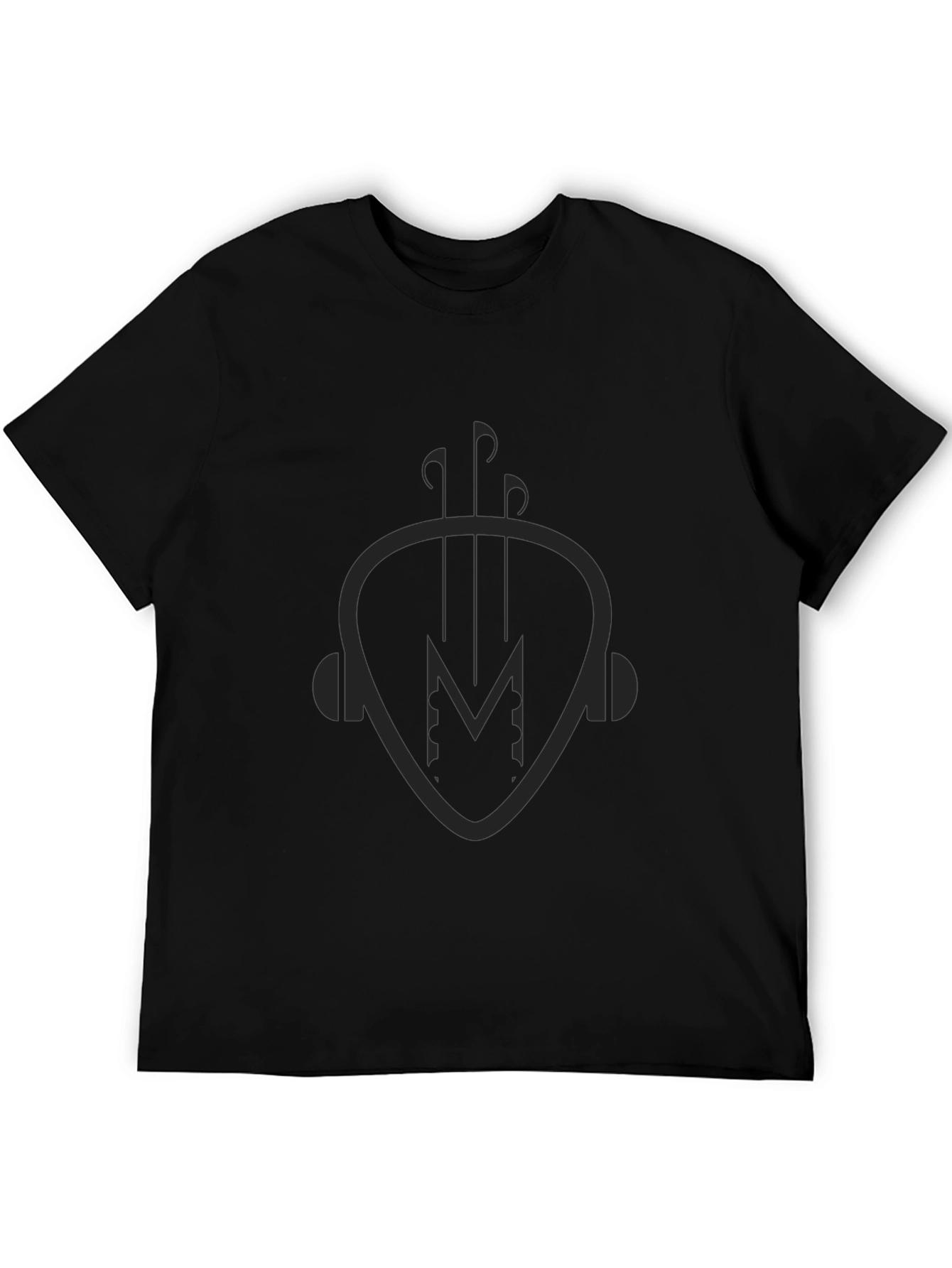 Music Lovers Black Graphic Tee