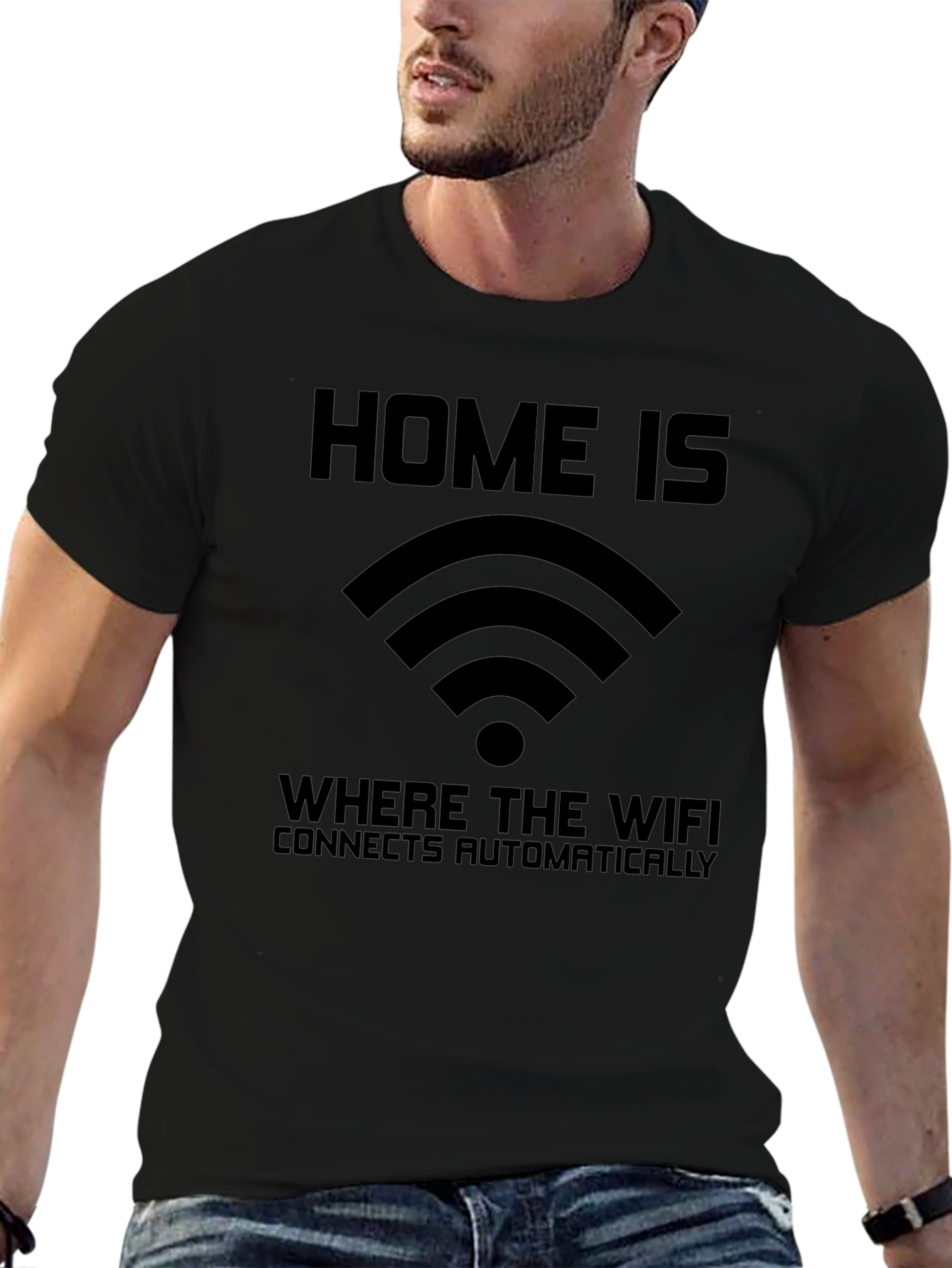 Home is Where WiFi T-Shirt - Connects Automatically