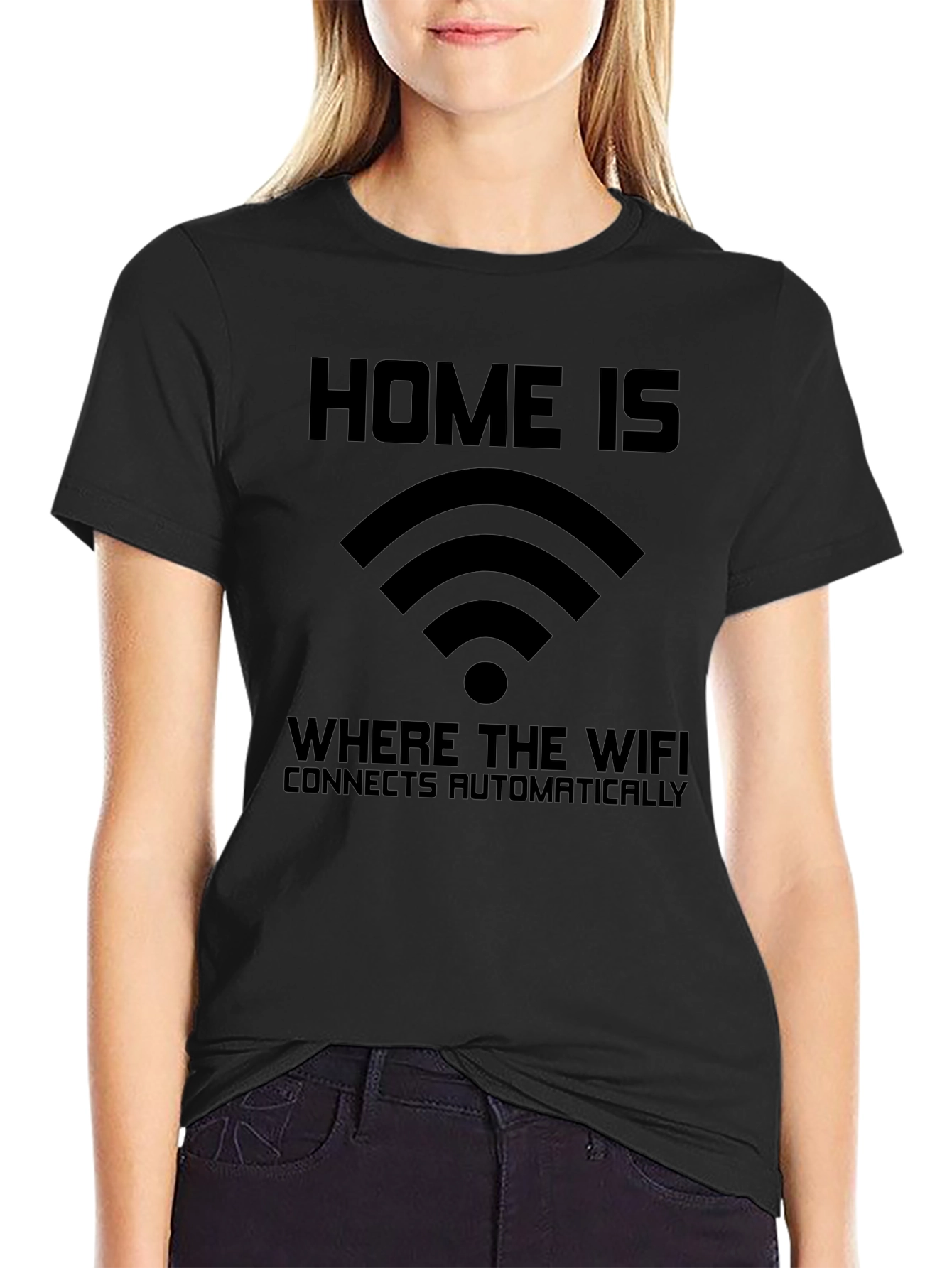 Home is Where WiFi T-Shirt - Connects Automatically