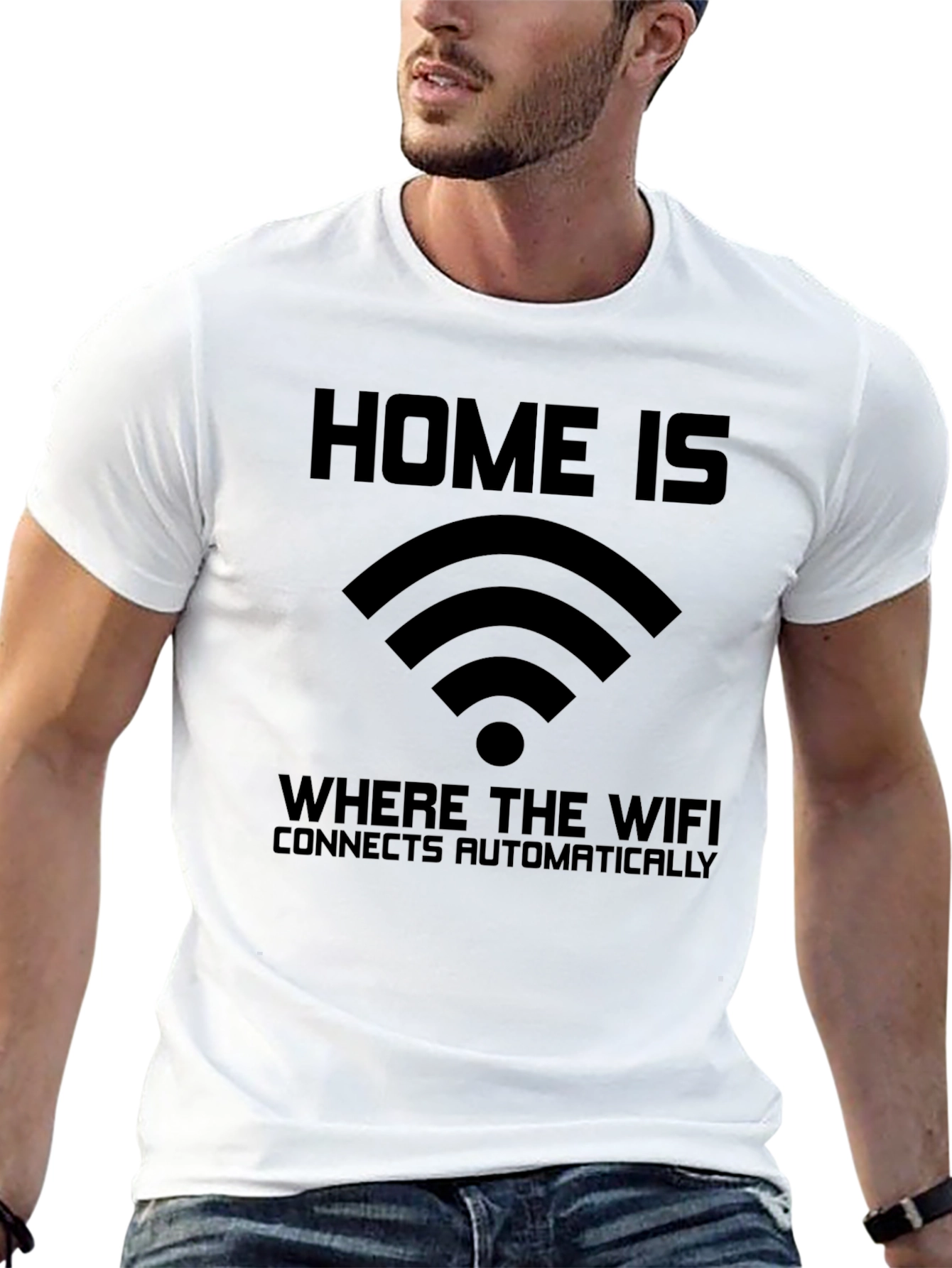 Home is Where WiFi T-Shirt - Connects Automatically
