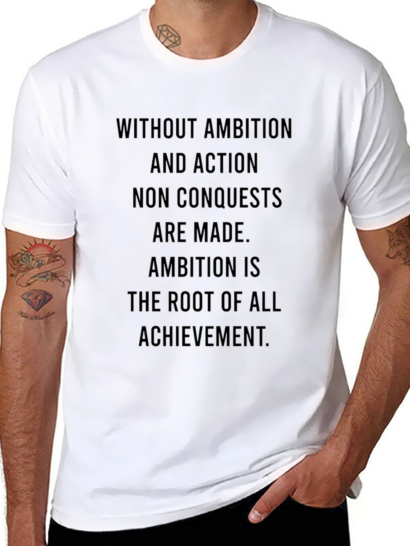 Motivational Ambition T-Shirt - Black