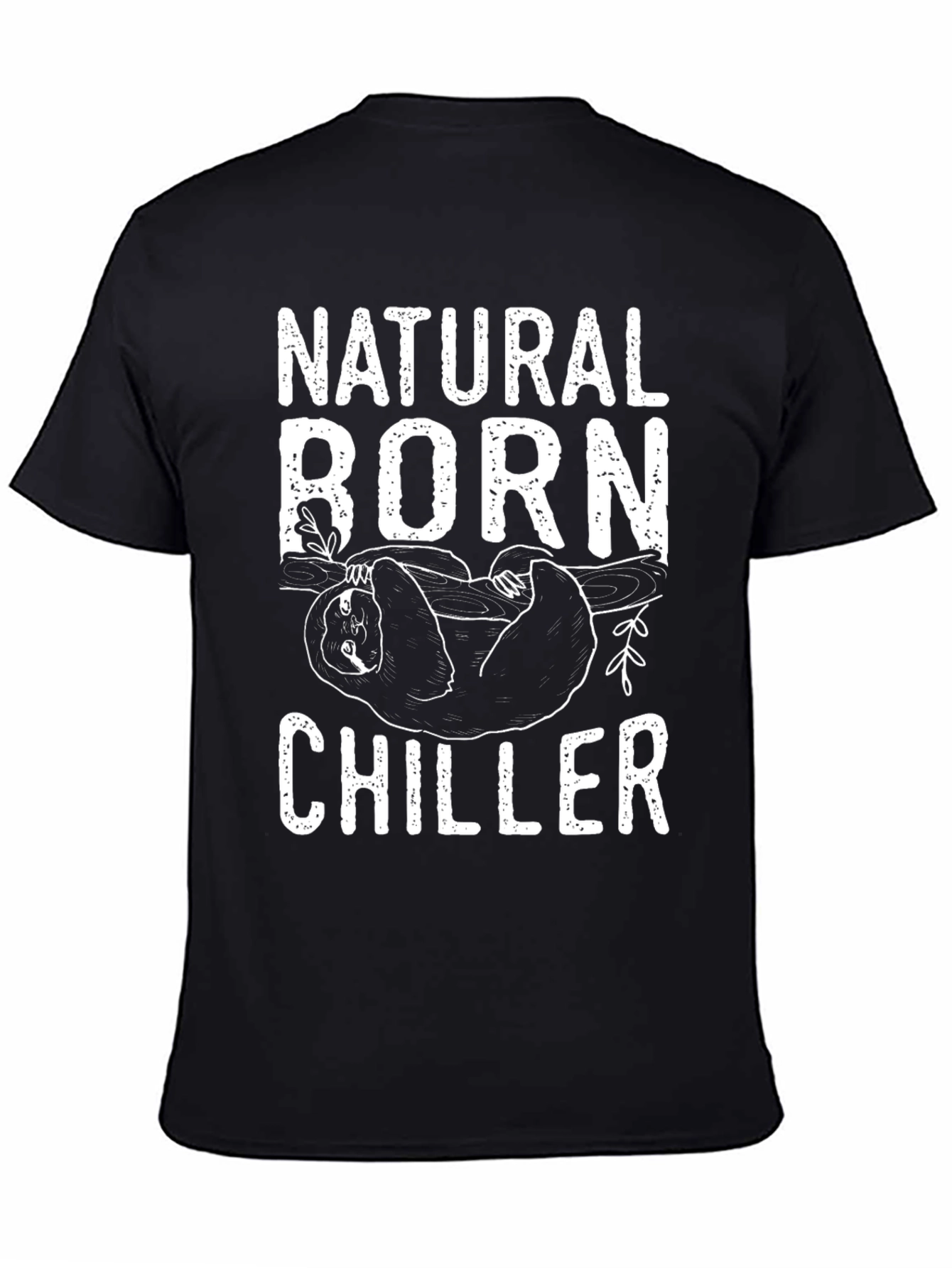 Natural Born Chiller Sloth Graphic T-Shirt