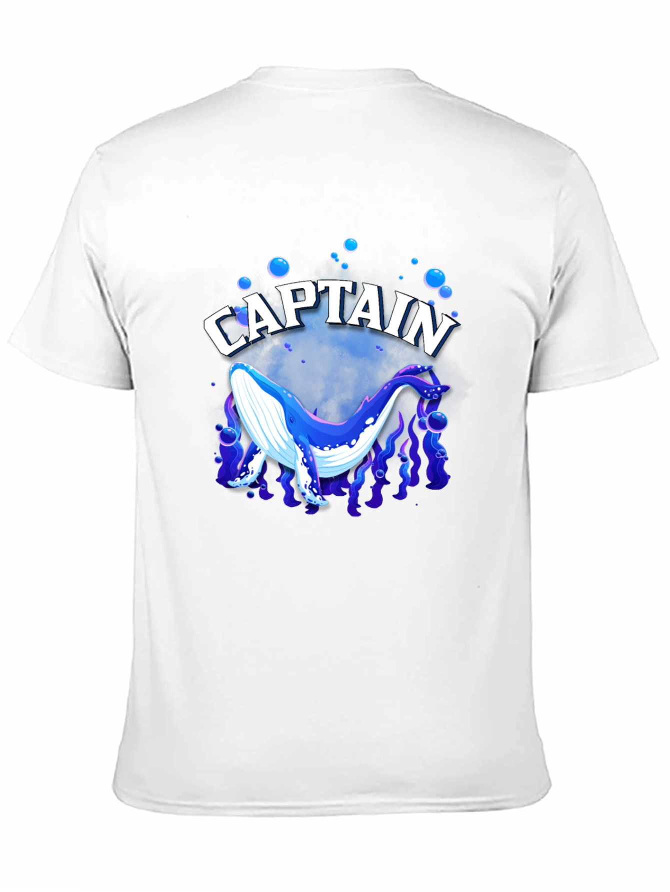 Captain Whale Graphic Tee - Black