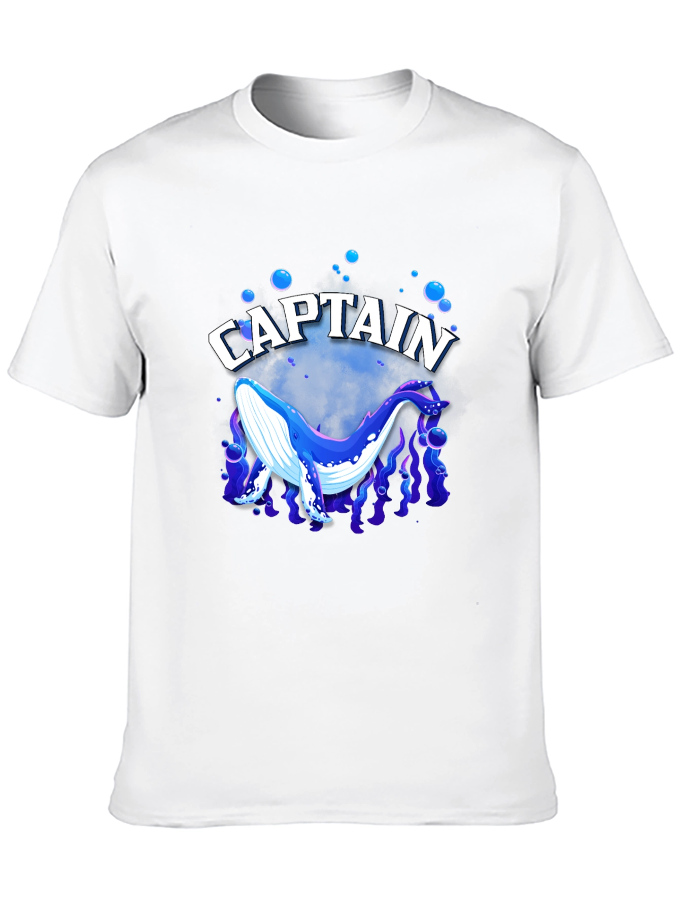 Captain Whale Graphic Tee - Black