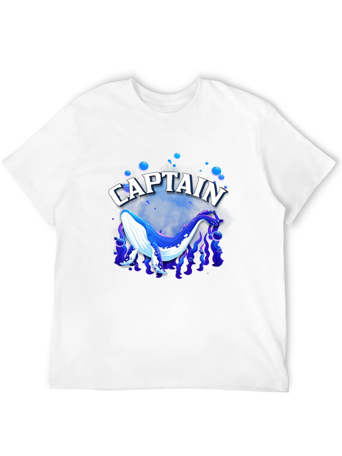 Captain Whale Graphic Tee - Black