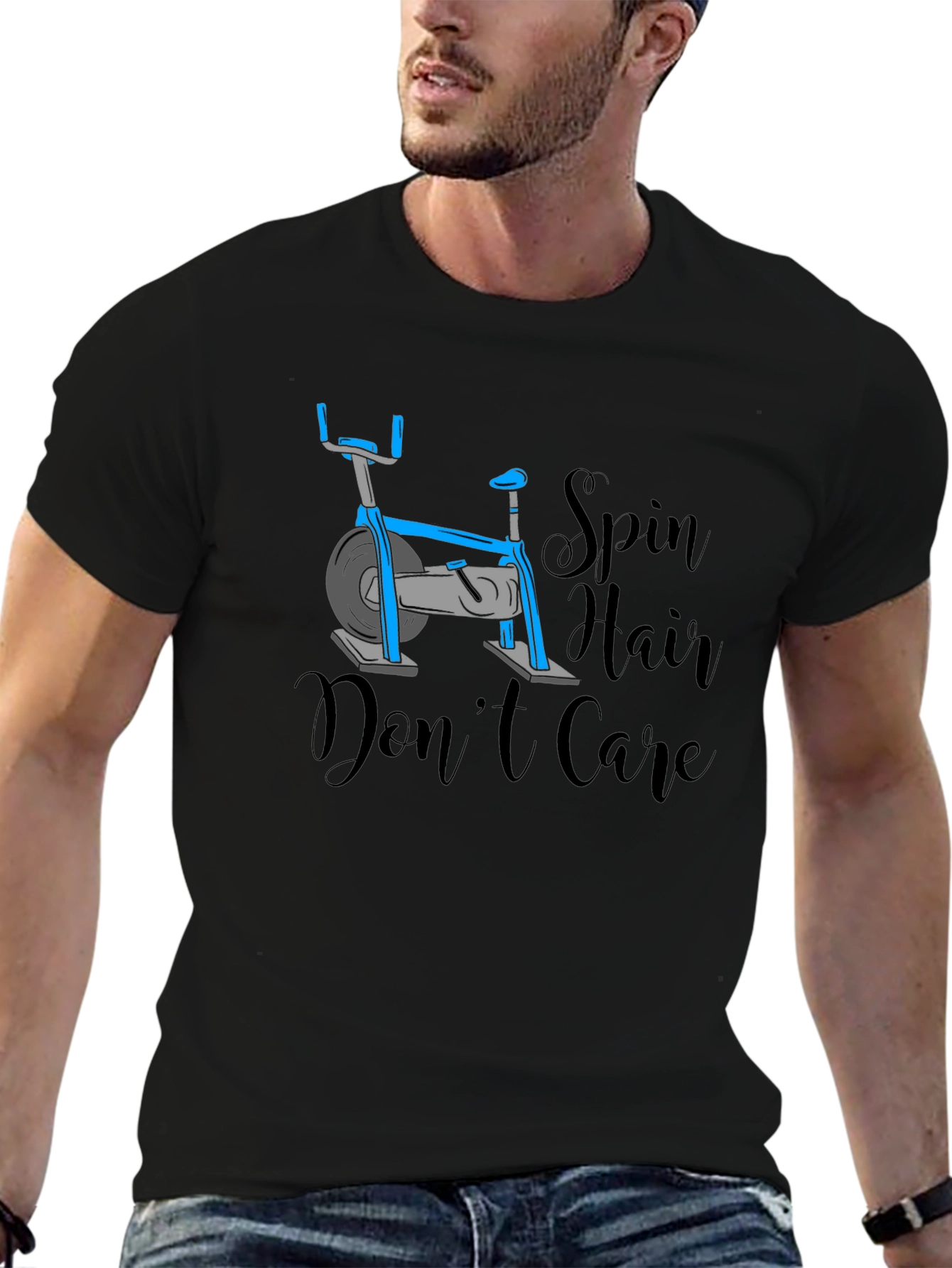 Spin Hair Dont Care T-Shirt