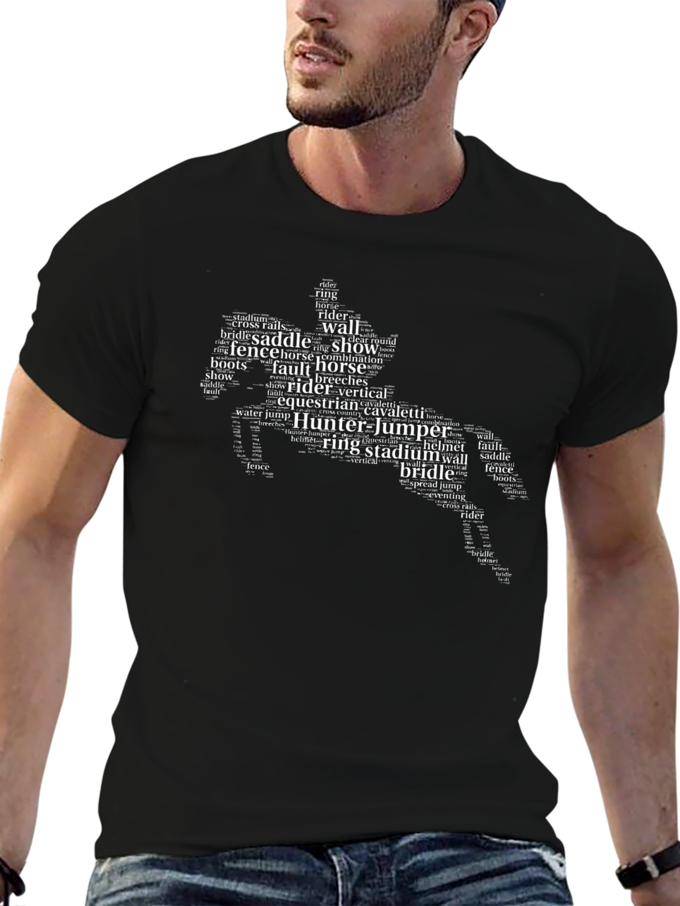 Equestrian Word Art T-Shirt