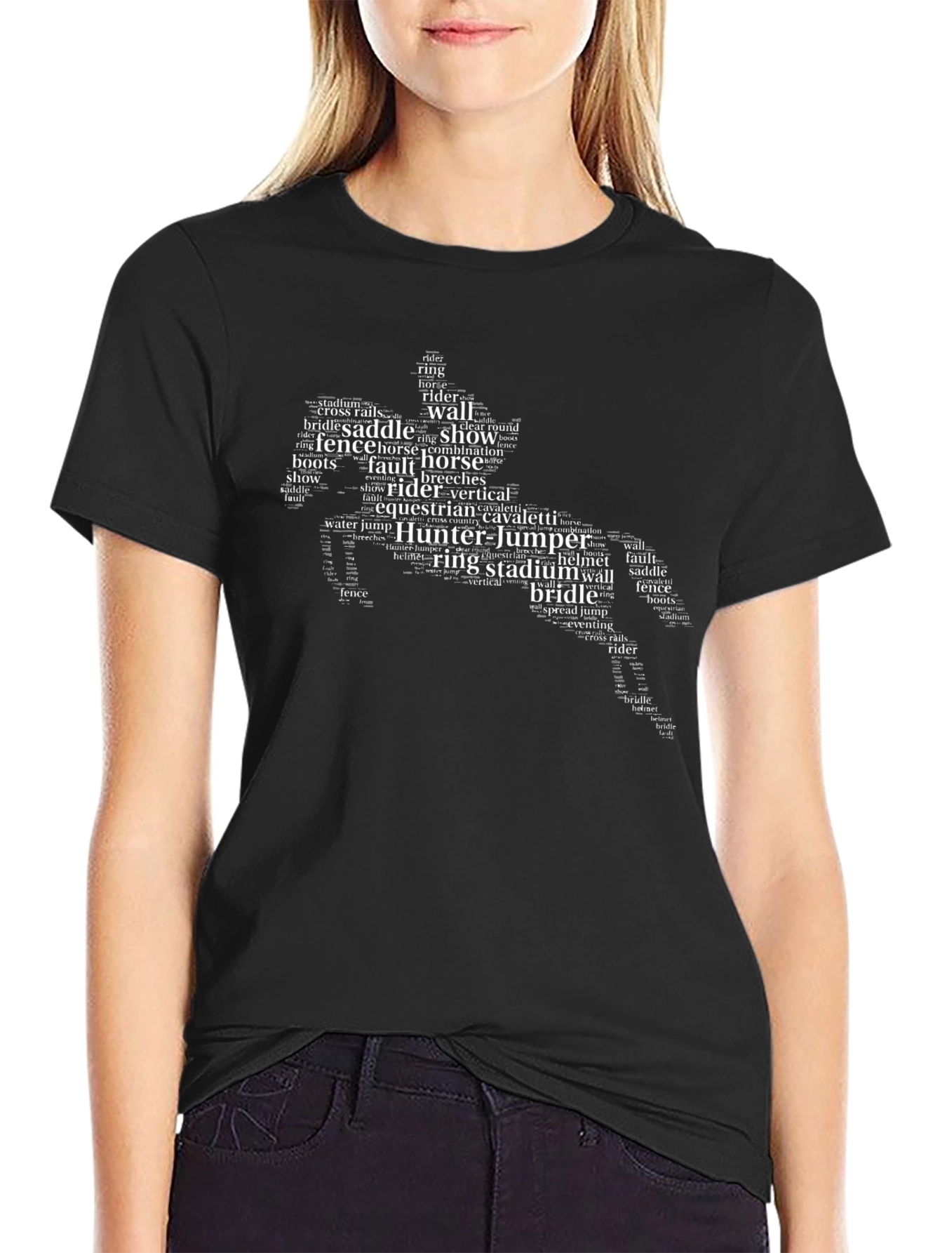 Equestrian Word Art T-Shirt
